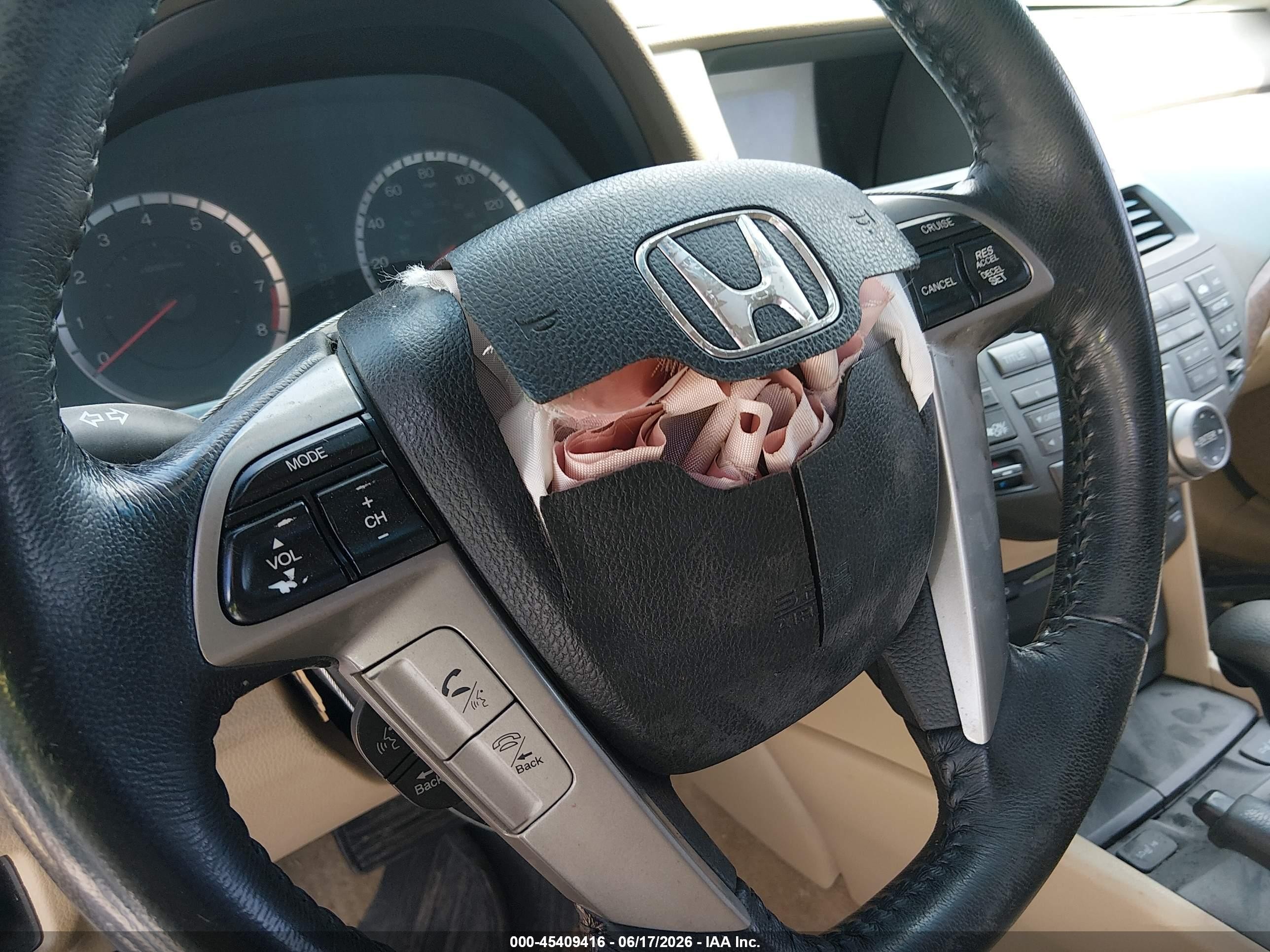 2010 Honda Accord 2.4 Ex-l White vin: 1HGCP2F8XAA114148