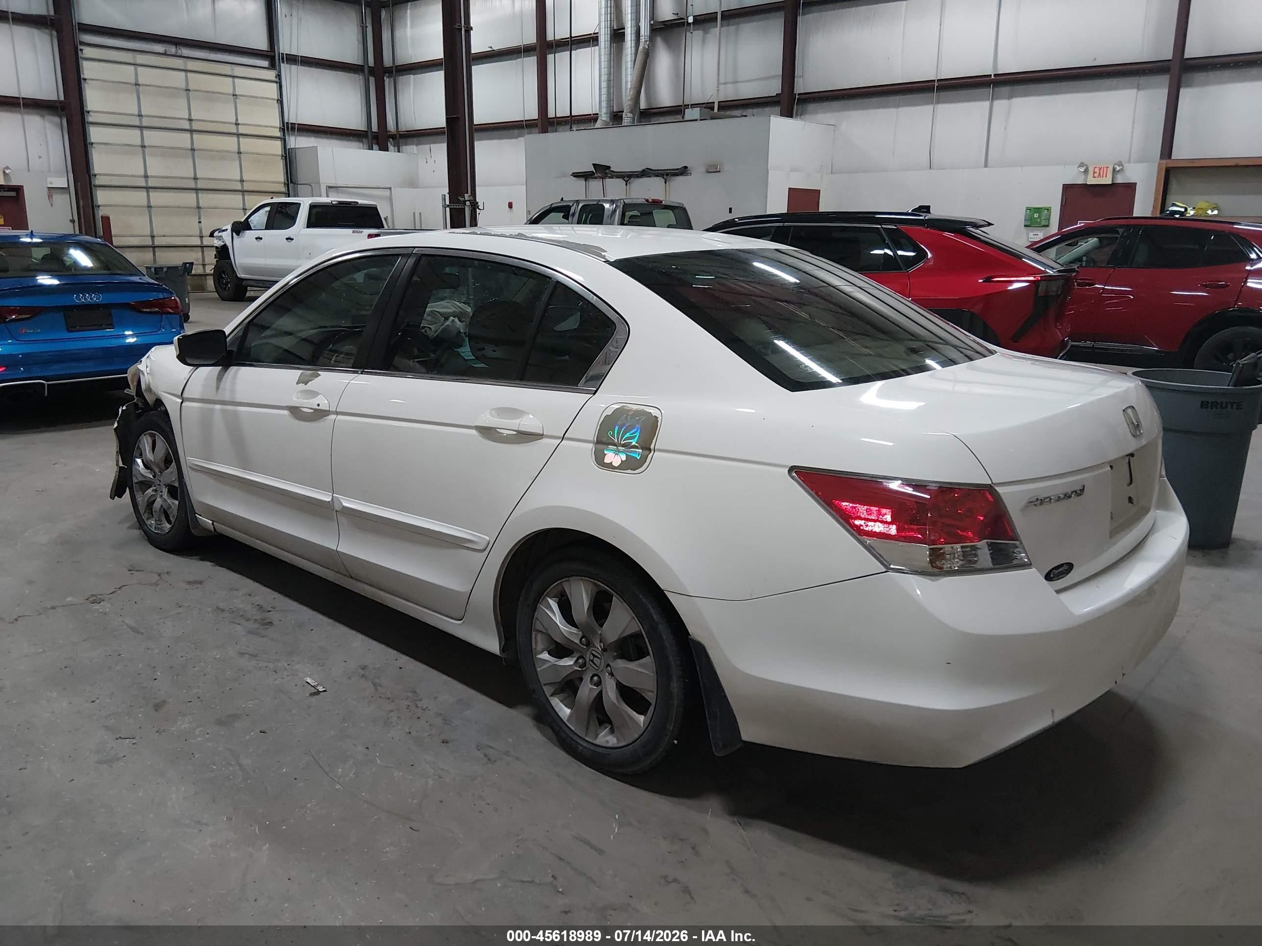 2010 Honda Accord 2.4 Ex-l White vin: 1HGCP2F8XAA125389