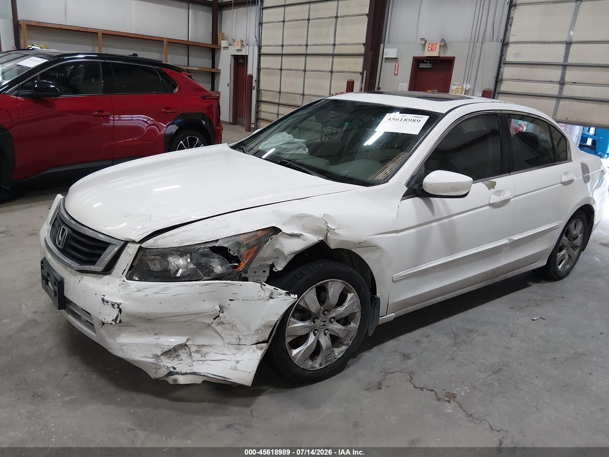 2010 Honda Accord 2.4 Ex-l White vin: 1HGCP2F8XAA125389