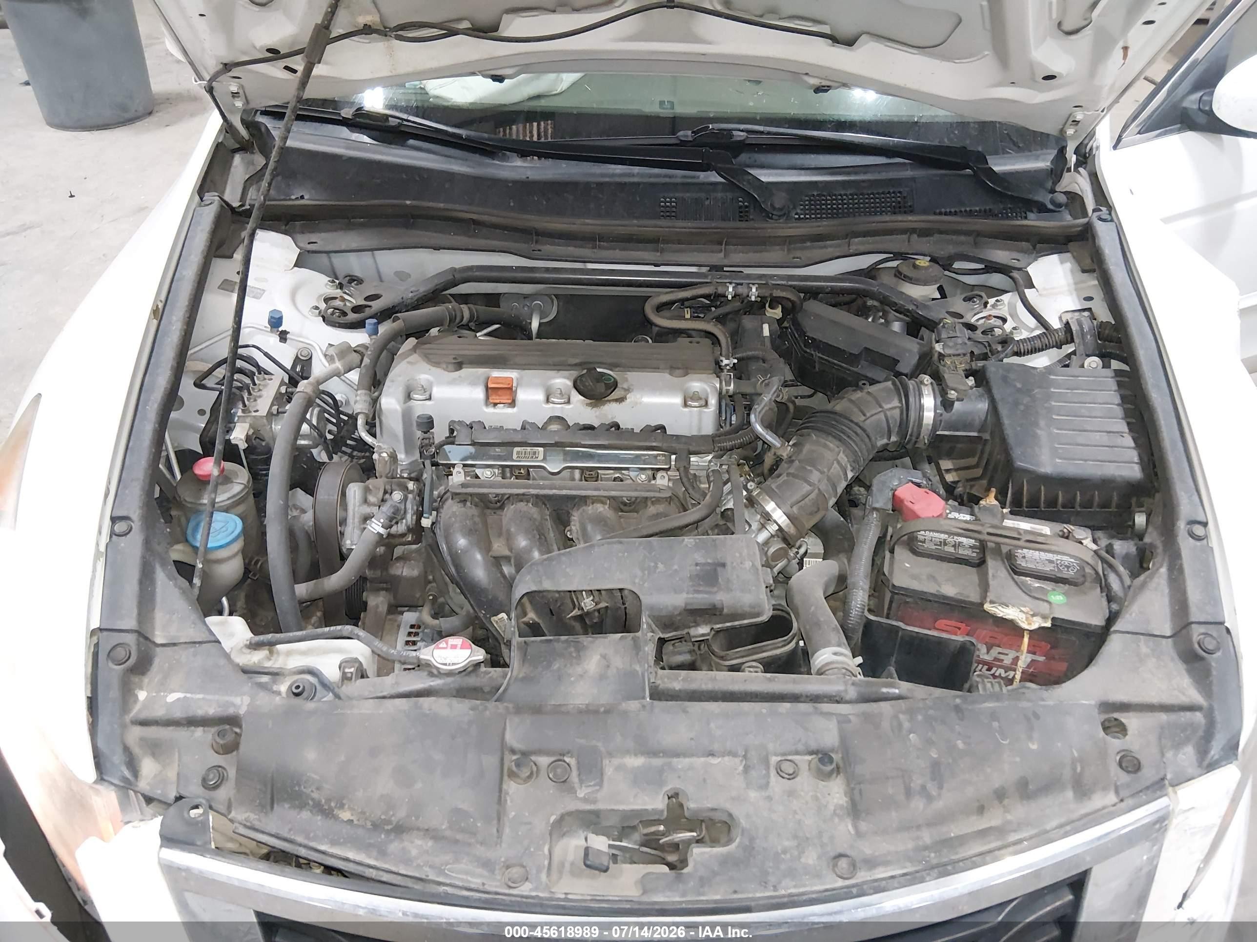 2010 Honda Accord 2.4 Ex-l White vin: 1HGCP2F8XAA125389