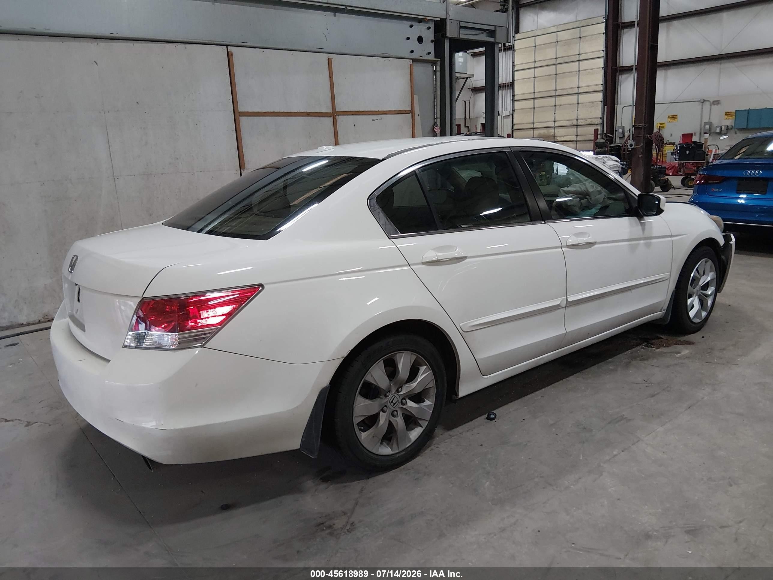 2010 Honda Accord 2.4 Ex-l White vin: 1HGCP2F8XAA125389