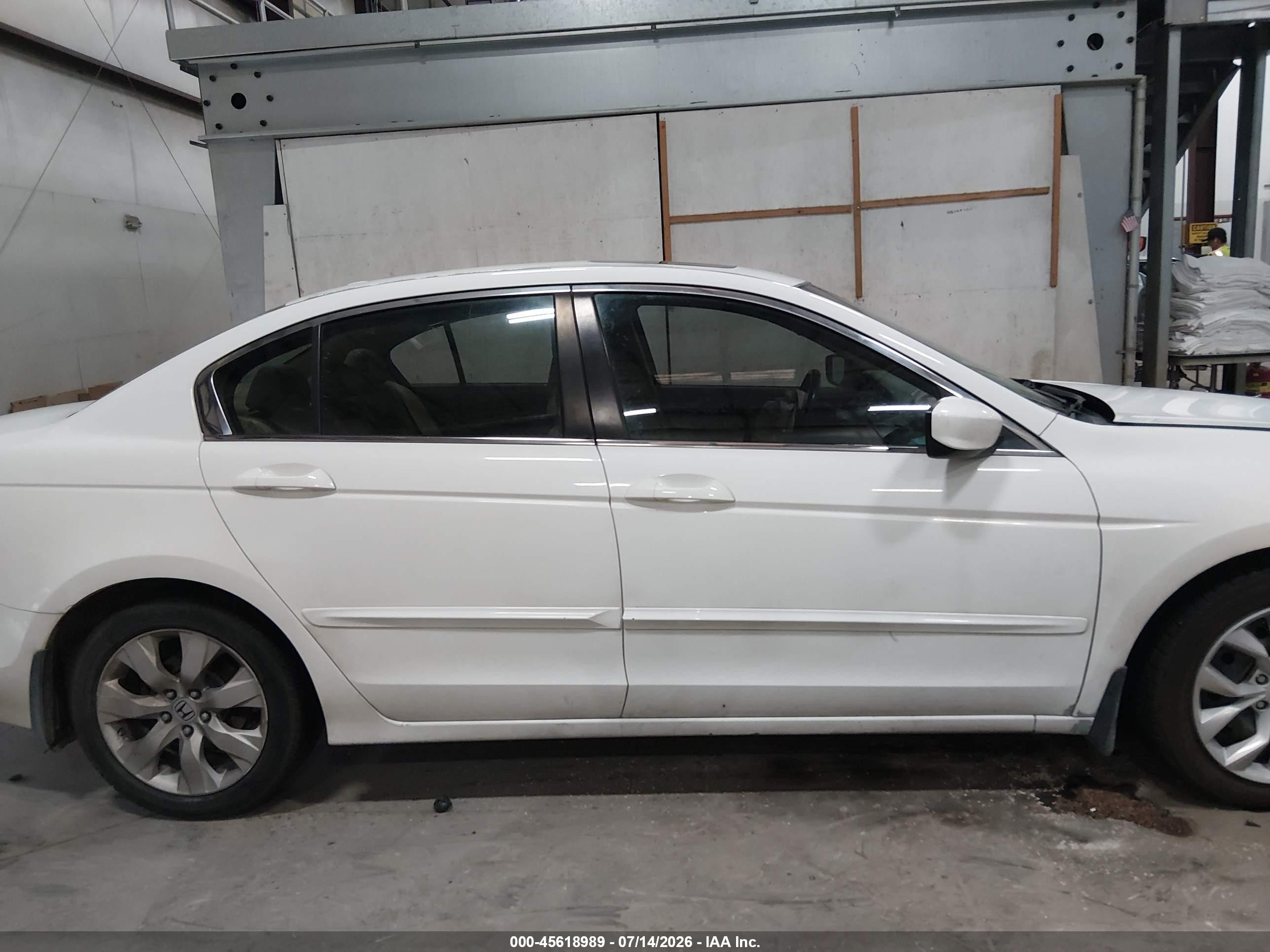 2010 Honda Accord 2.4 Ex-l White vin: 1HGCP2F8XAA125389