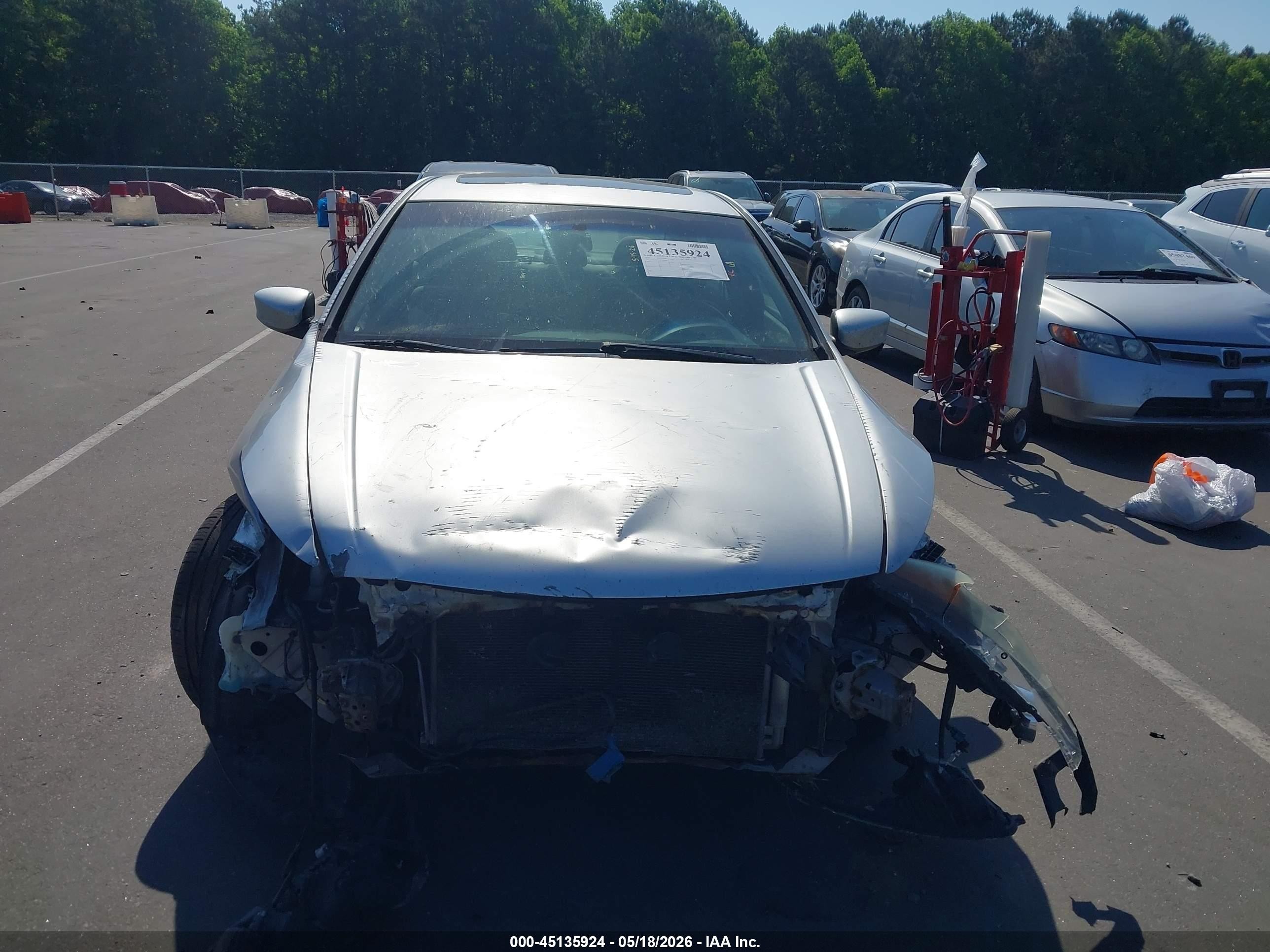 2010 Honda Accord 2.4 Ex-l Silver vin: 1HGCP2F8XAA127031