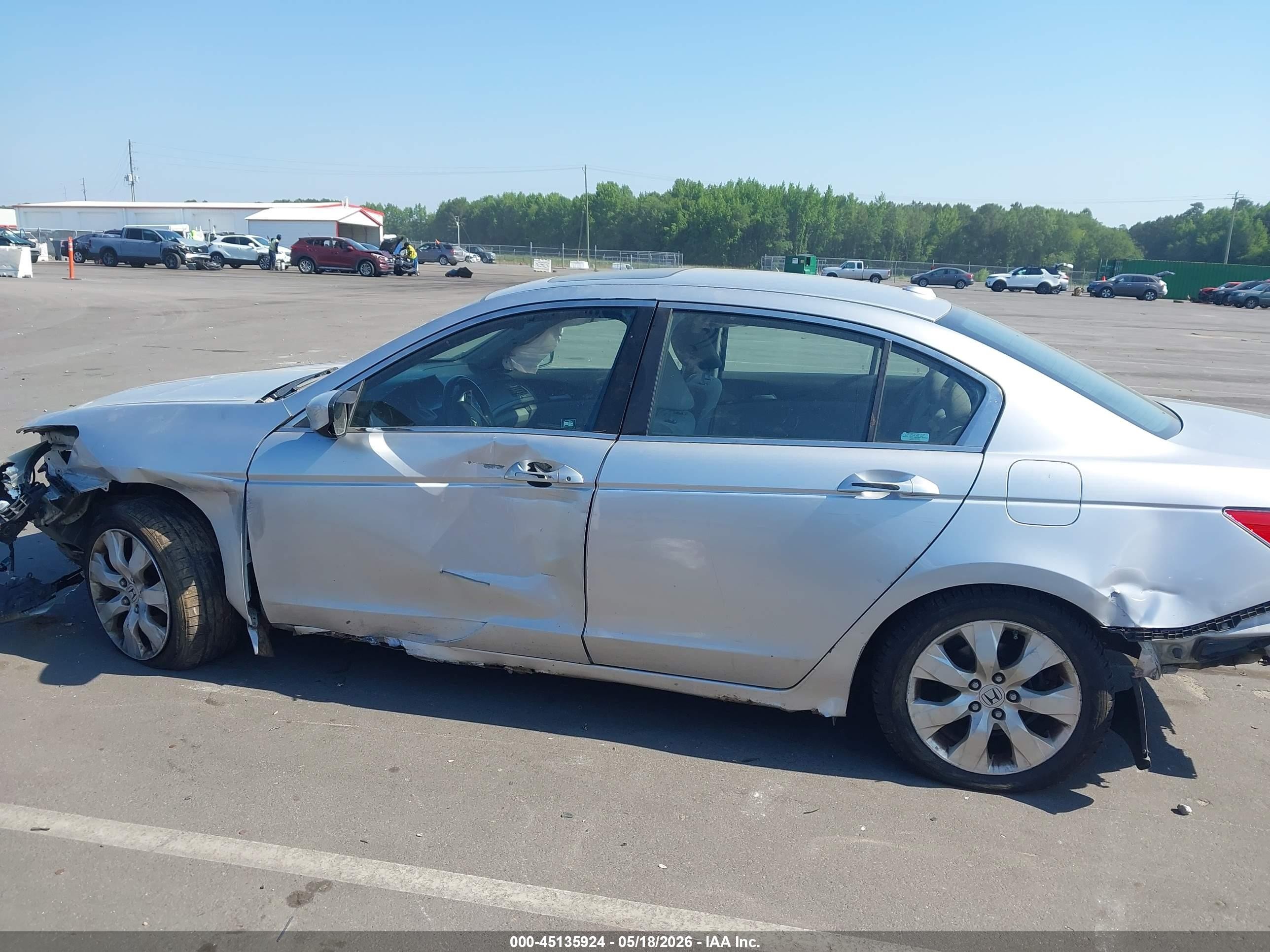 2010 Honda Accord 2.4 Ex-l Silver vin: 1HGCP2F8XAA127031