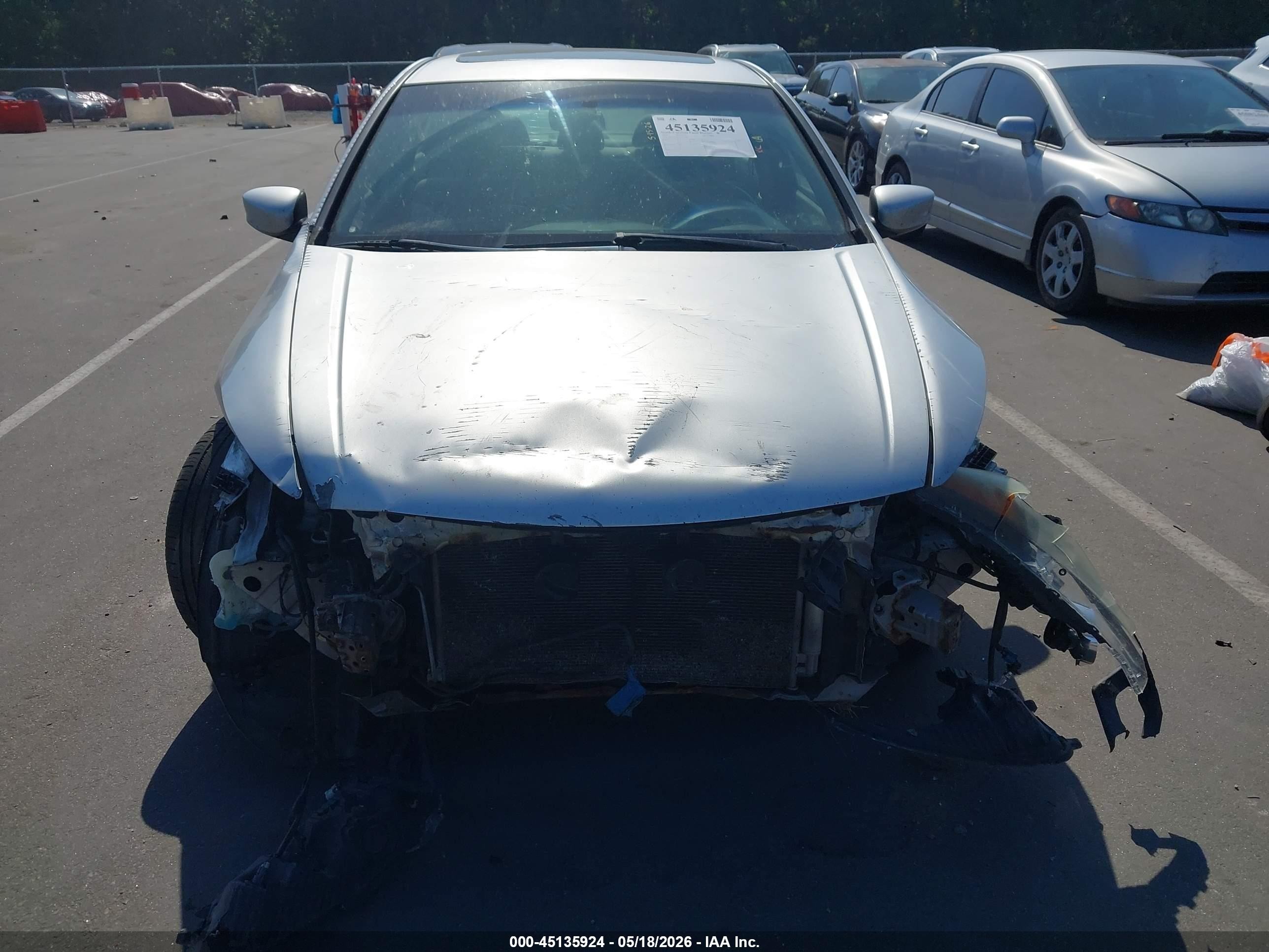 2010 Honda Accord 2.4 Ex-l Silver vin: 1HGCP2F8XAA127031