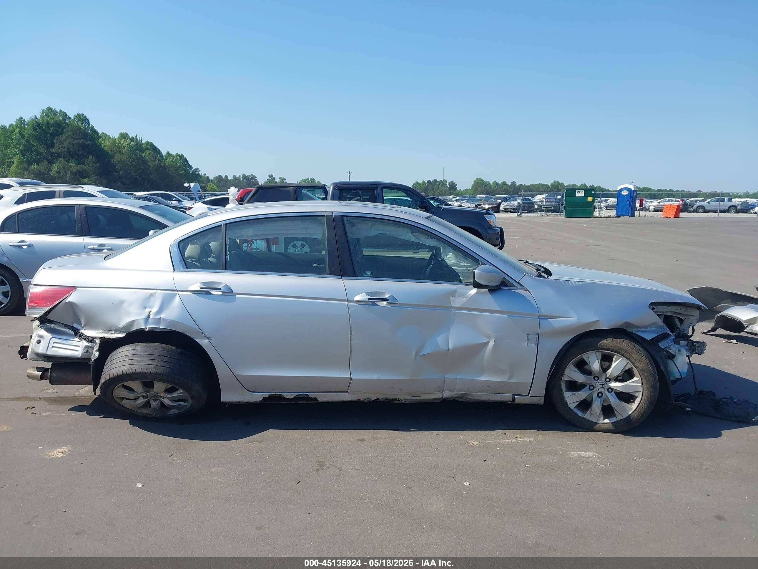 2010 Honda Accord 2.4 Ex-l Silver vin: 1HGCP2F8XAA127031