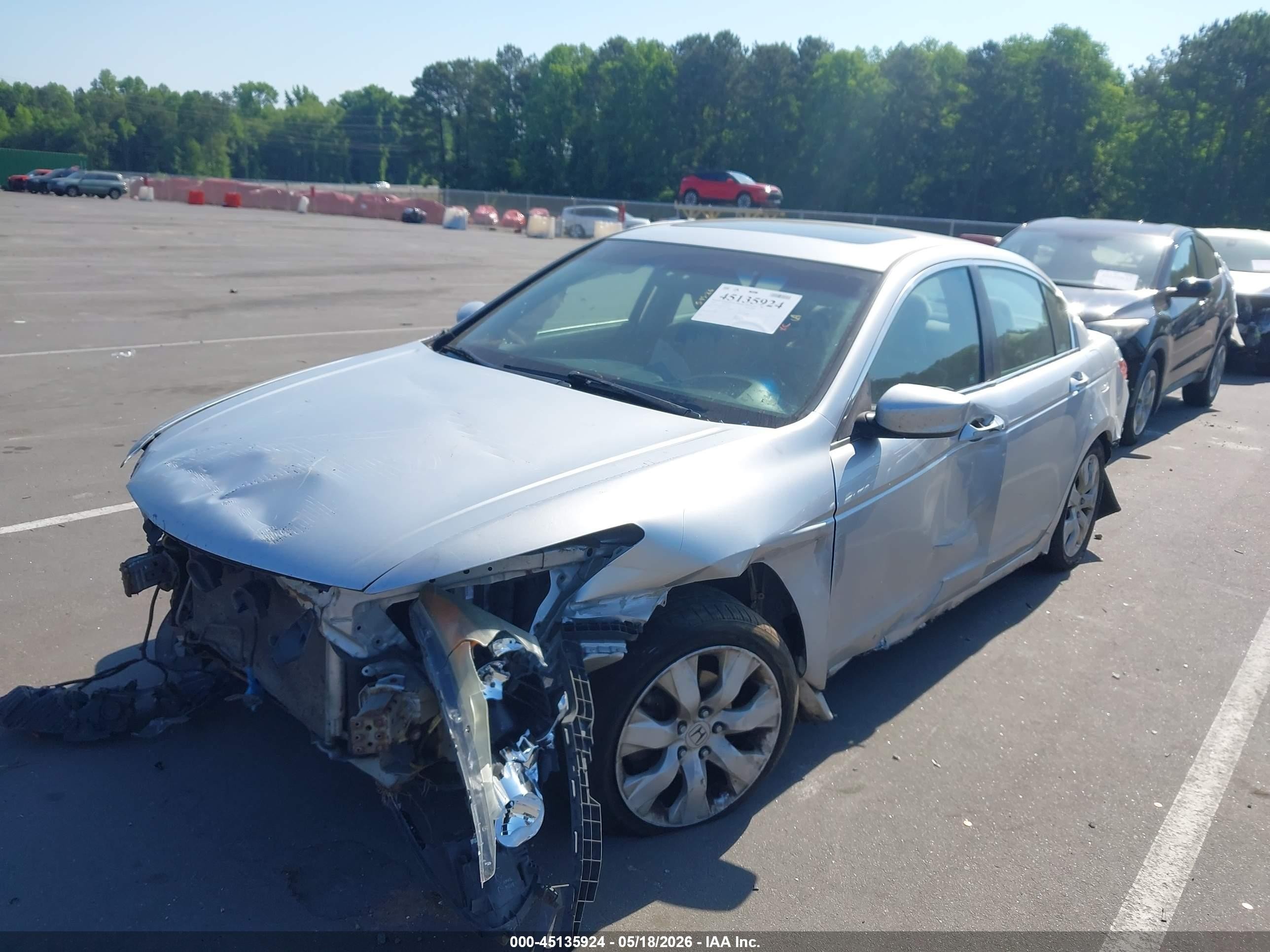 2010 Honda Accord 2.4 Ex-l Silver vin: 1HGCP2F8XAA127031