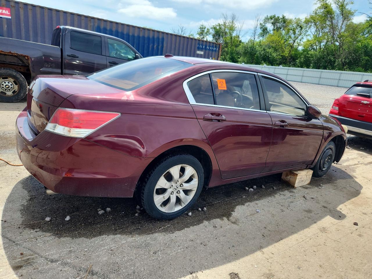2010 Honda Accord Exl Burgundy vin: 1HGCP2F8XAA136019