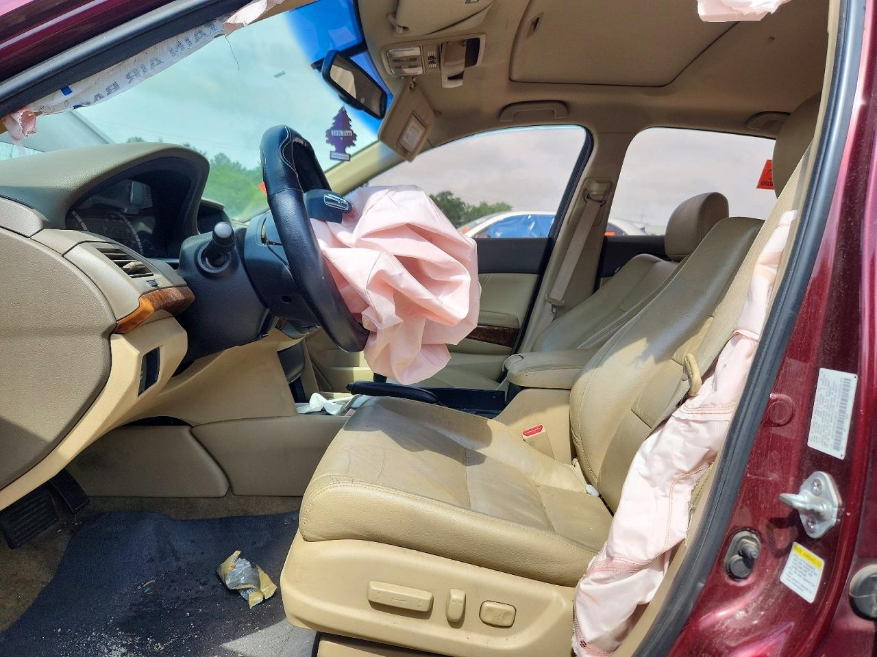 2010 Honda Accord Exl Burgundy vin: 1HGCP2F8XAA136019
