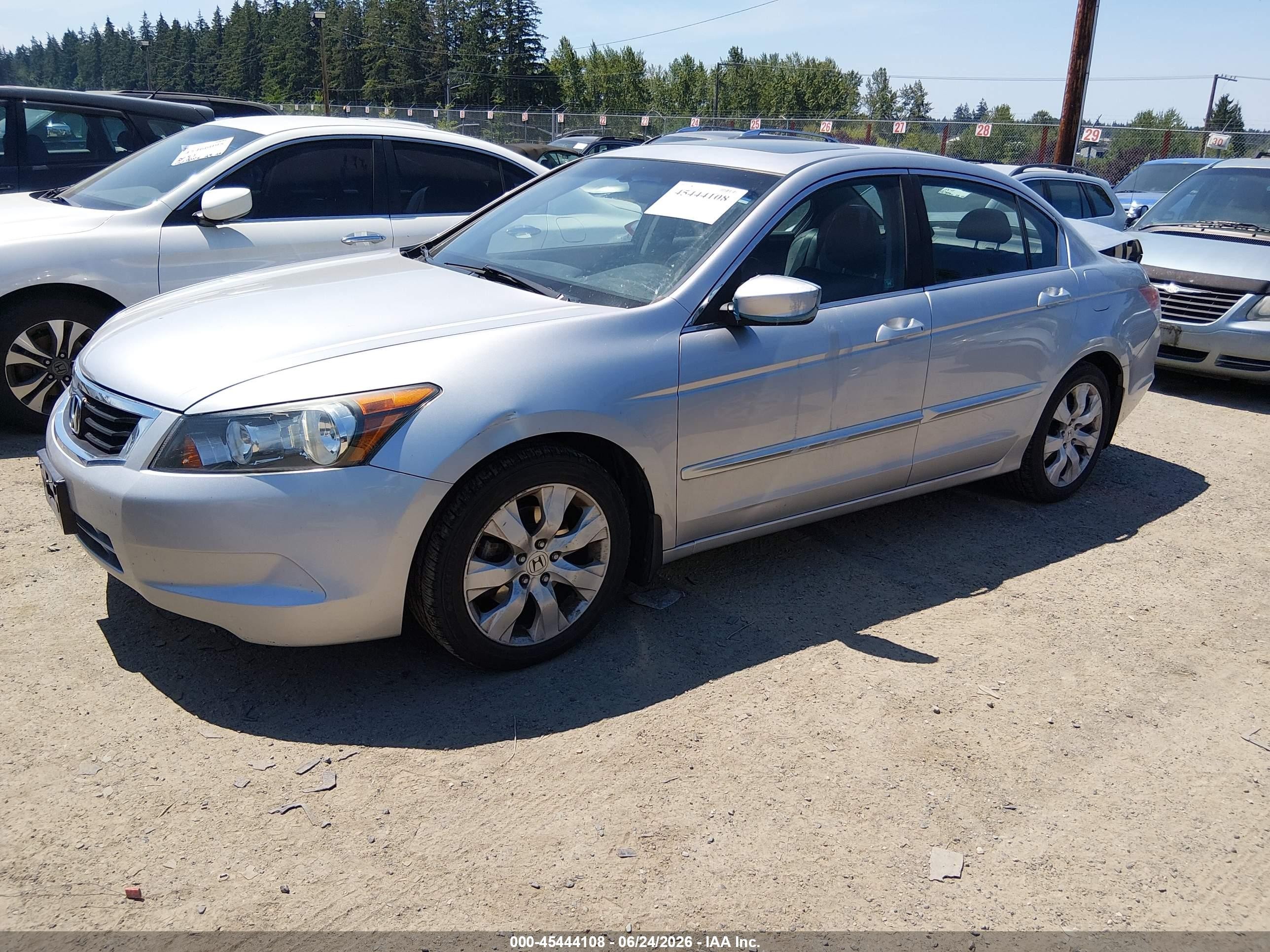 2010 Honda Accord 2.4 Ex-l Silver vin: 1HGCP2F8XAA157629