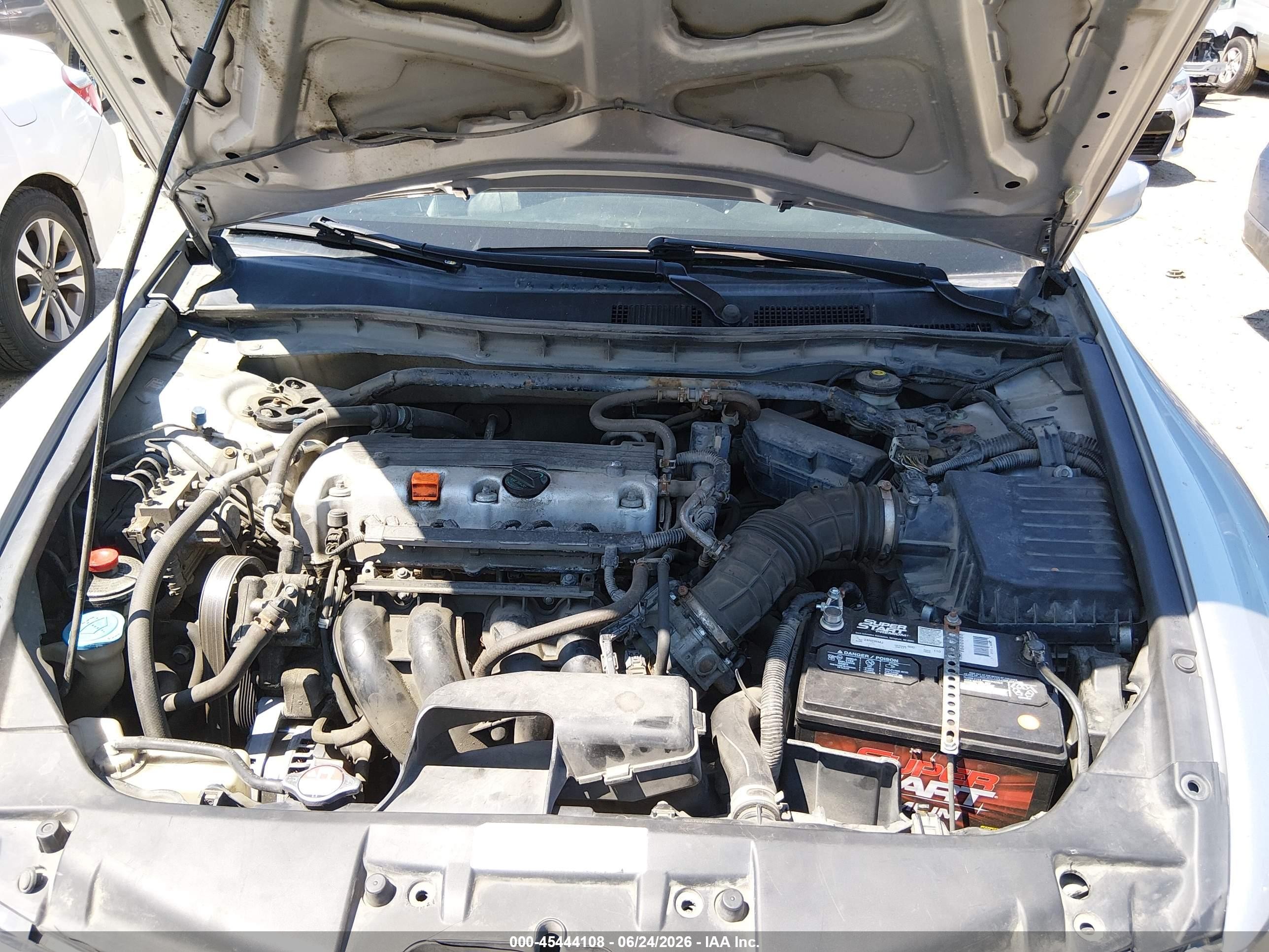 2010 Honda Accord 2.4 Ex-l Silver vin: 1HGCP2F8XAA157629