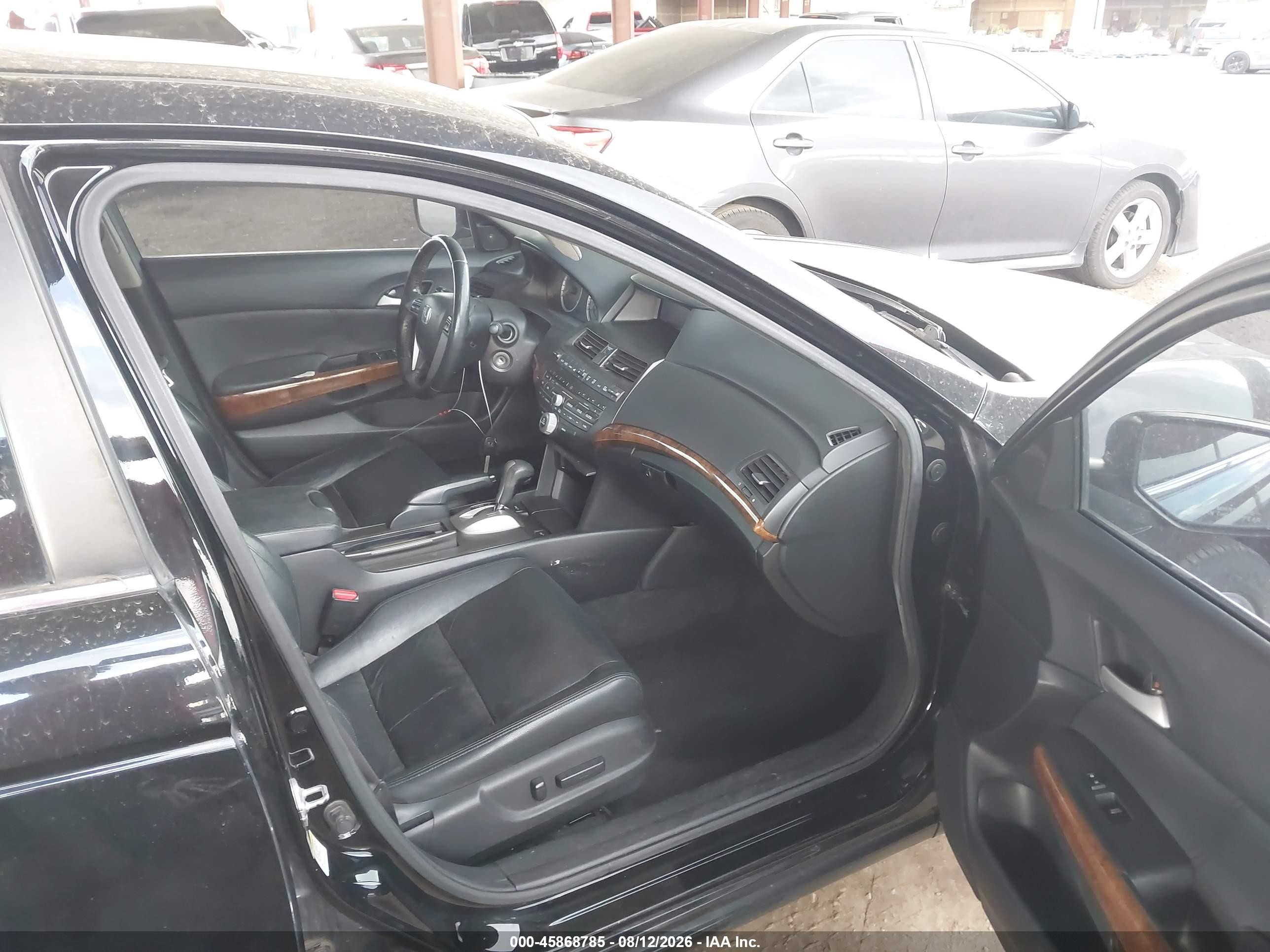 2011 Honda Accord 2.4 Ex-l Black vin: 1HGCP2F8XBA001303