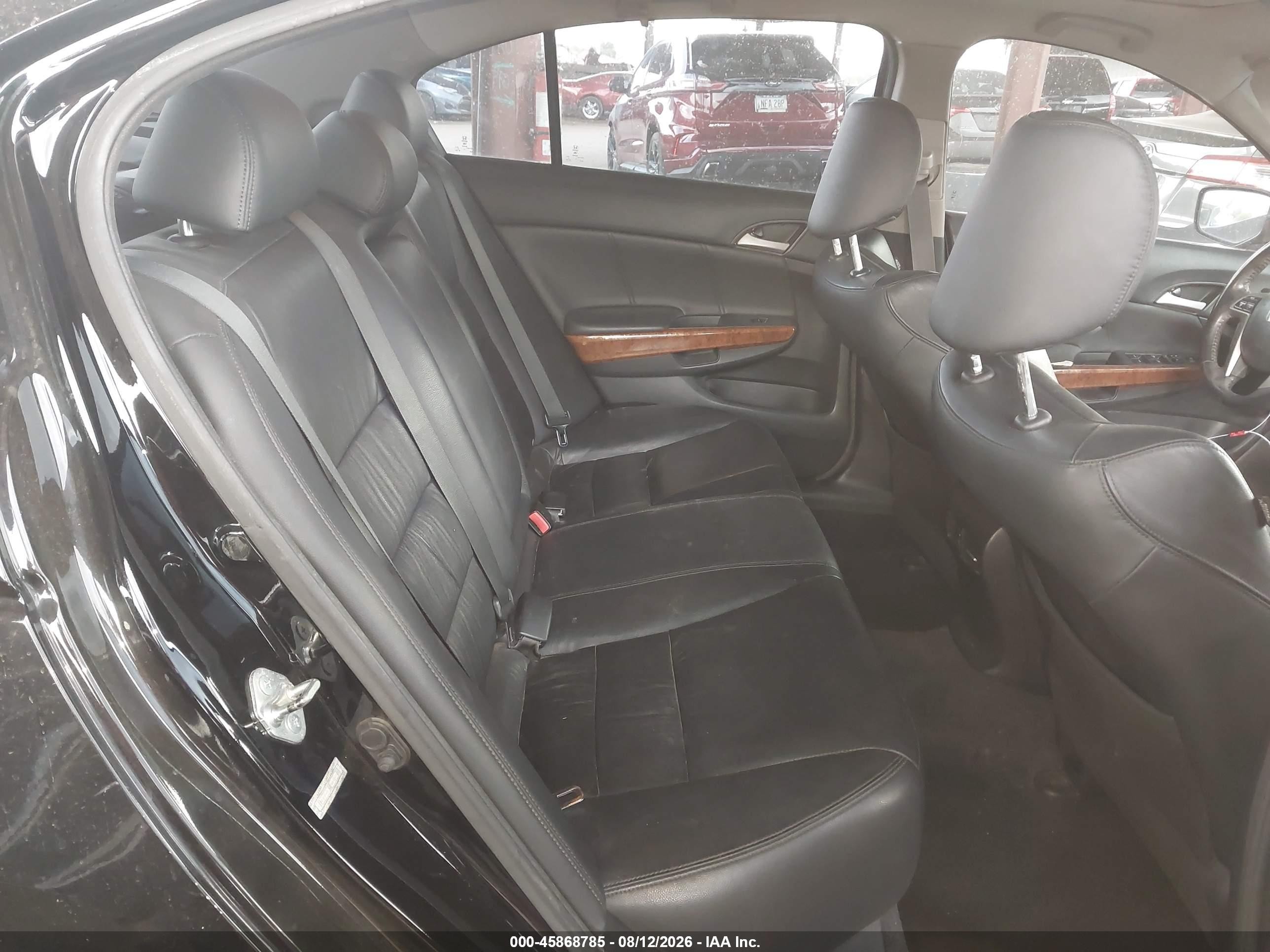 2011 Honda Accord 2.4 Ex-l Black vin: 1HGCP2F8XBA001303
