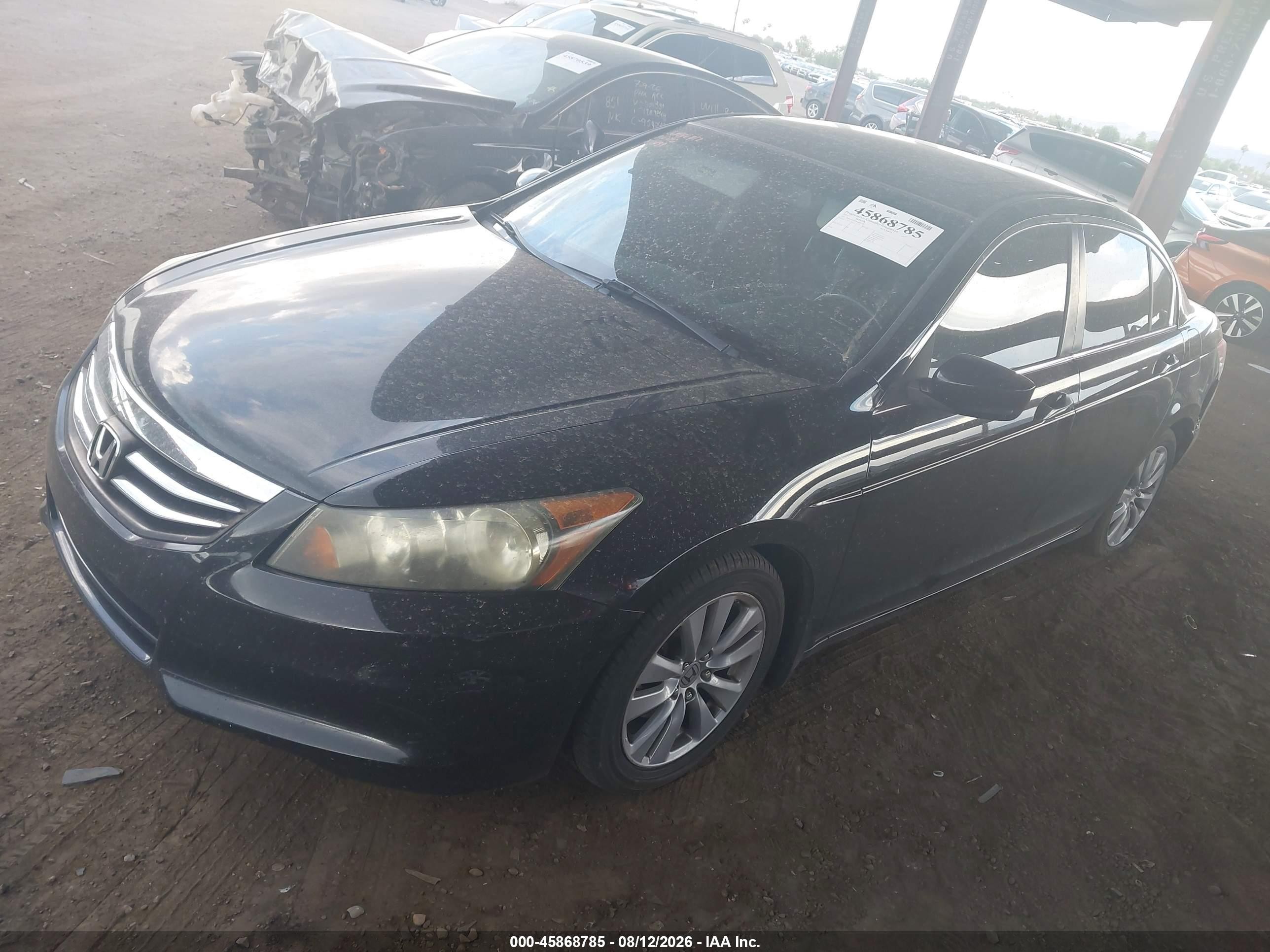 2011 Honda Accord 2.4 Ex-l Black vin: 1HGCP2F8XBA001303