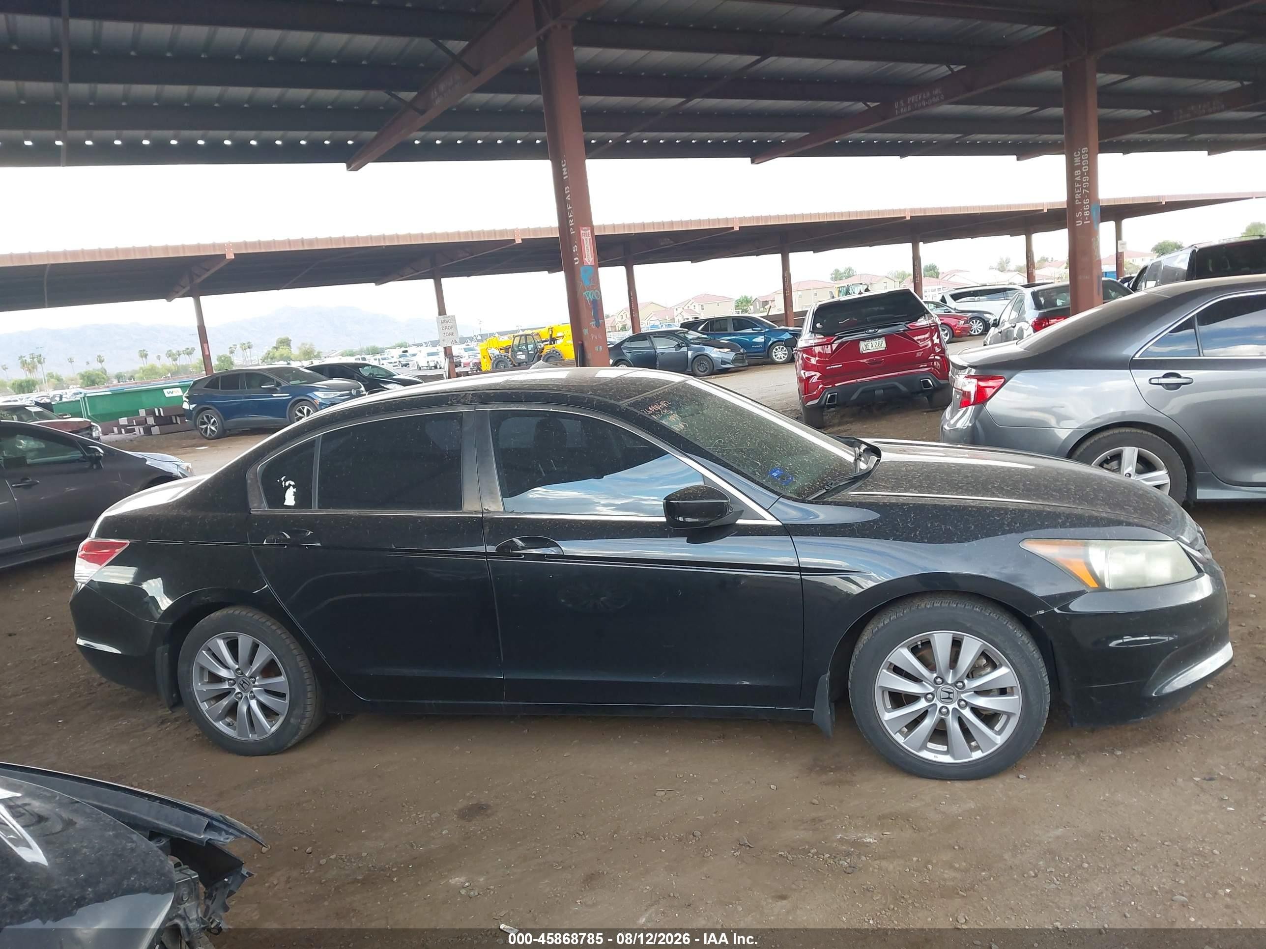 2011 Honda Accord 2.4 Ex-l Black vin: 1HGCP2F8XBA001303