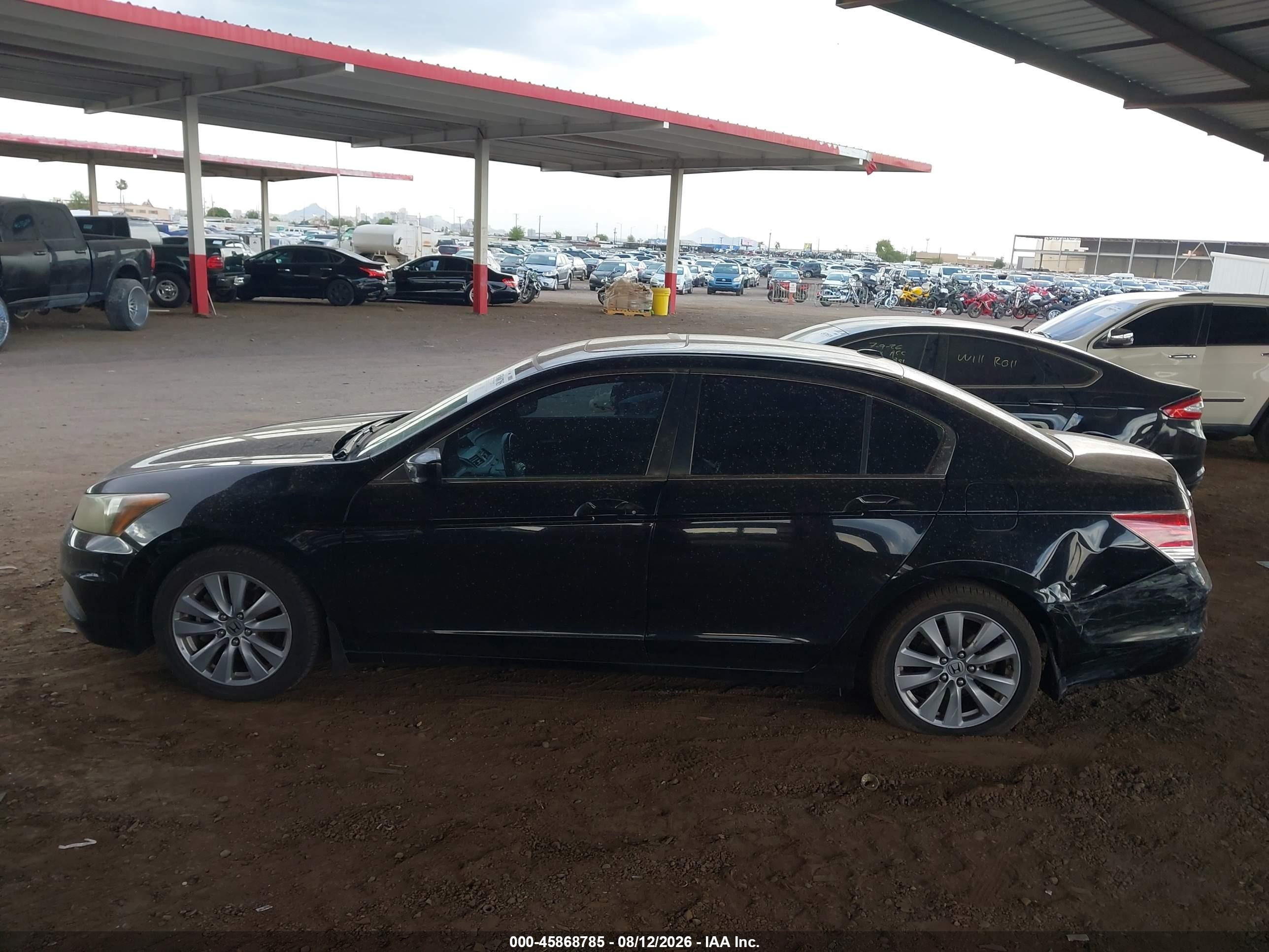 2011 Honda Accord 2.4 Ex-l Black vin: 1HGCP2F8XBA001303