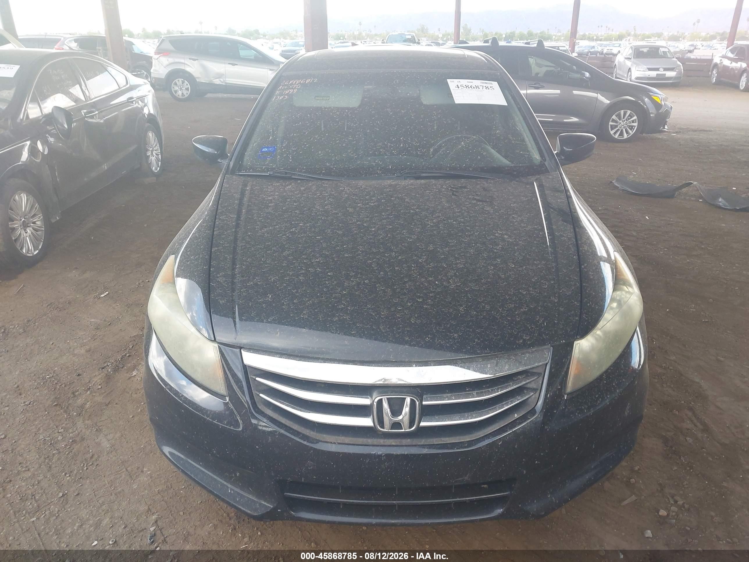 2011 Honda Accord 2.4 Ex-l Black vin: 1HGCP2F8XBA001303
