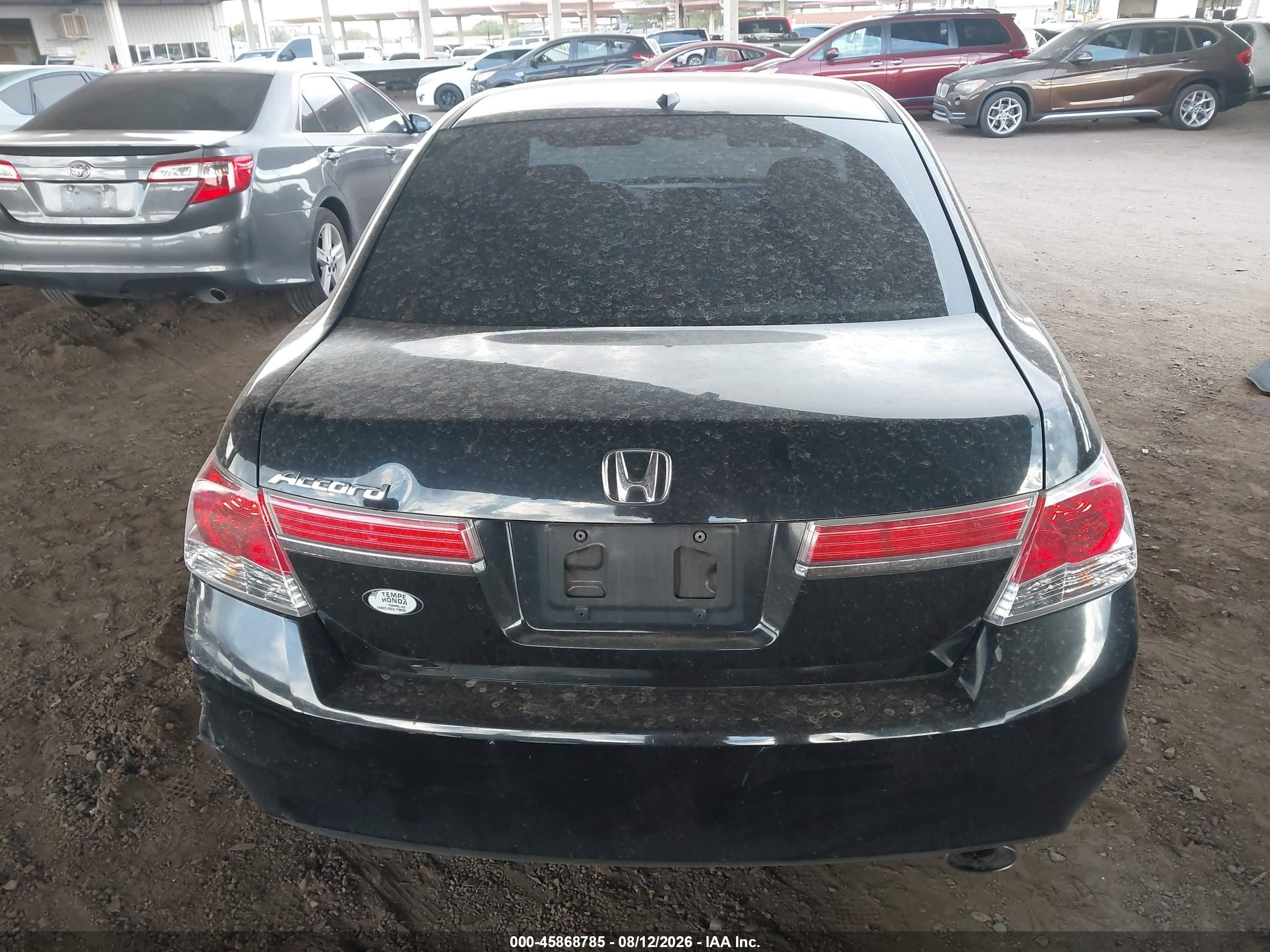 2011 Honda Accord 2.4 Ex-l Black vin: 1HGCP2F8XBA001303