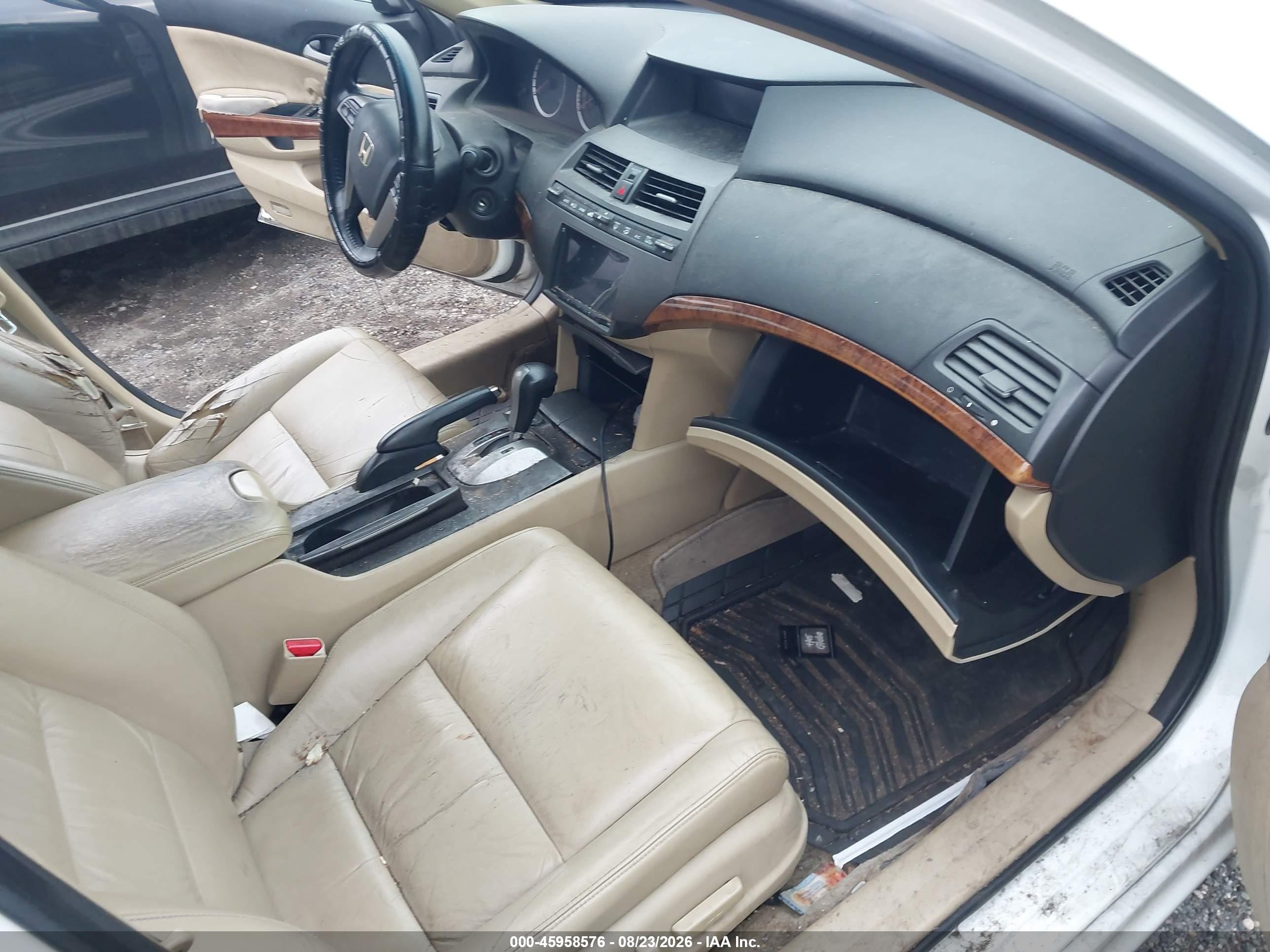 2011 Honda Accord 2.4 Ex-l White vin: 1HGCP2F8XBA009465