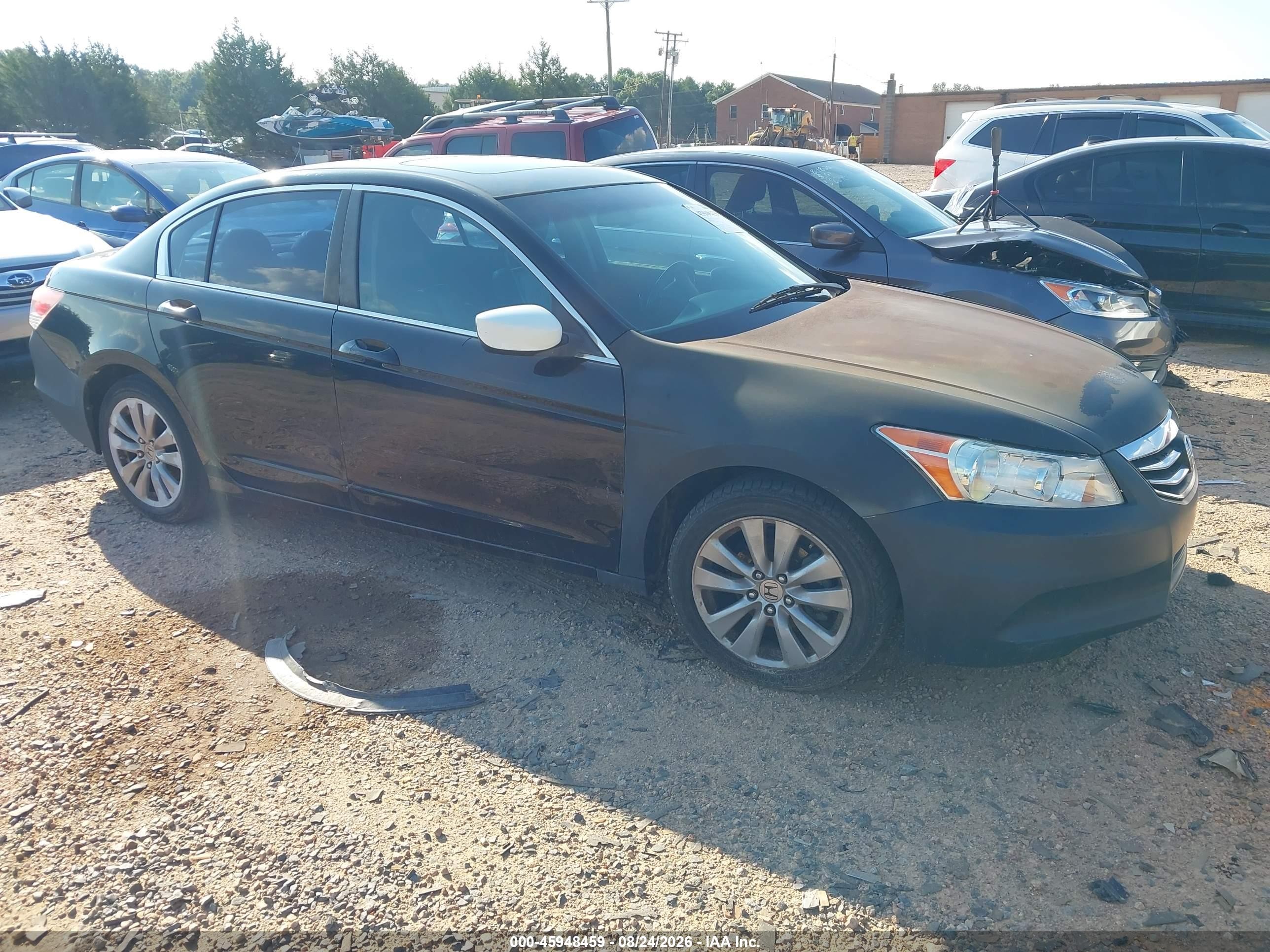 2011 Honda Accord 2.4 Ex-l Black vin: 1HGCP2F8XBA011670
