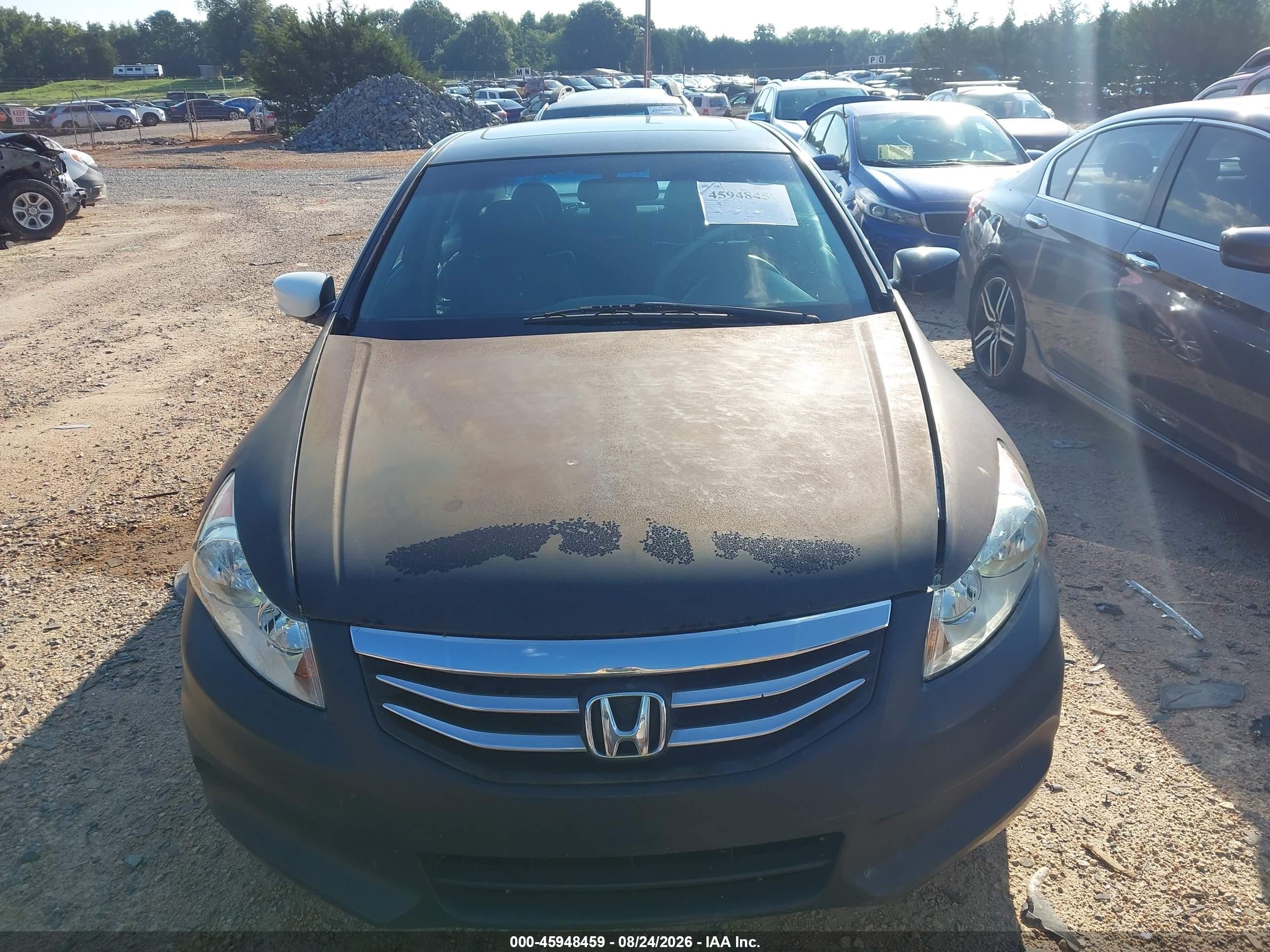 2011 Honda Accord 2.4 Ex-l Black vin: 1HGCP2F8XBA011670
