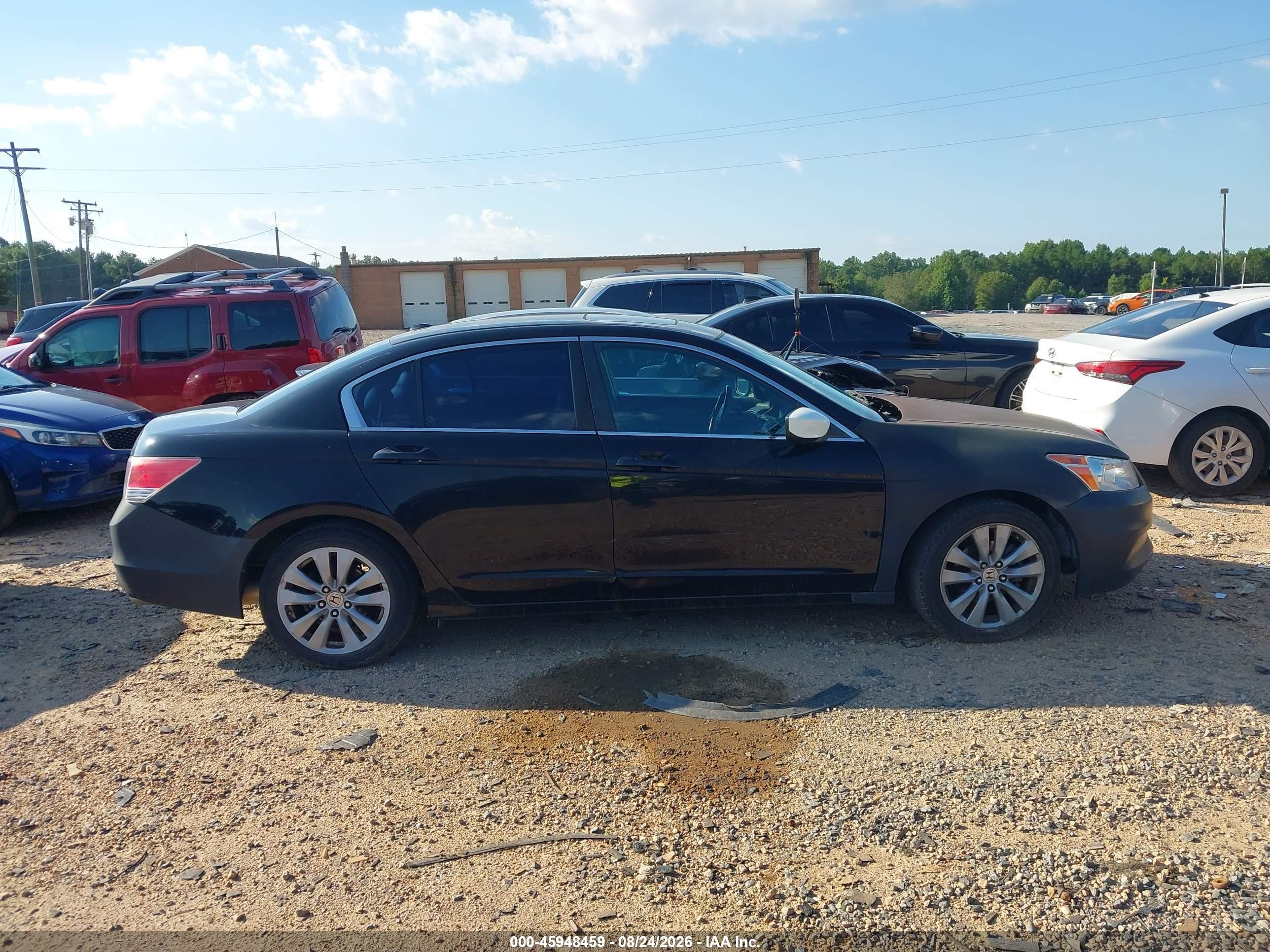 2011 Honda Accord 2.4 Ex-l Black vin: 1HGCP2F8XBA011670