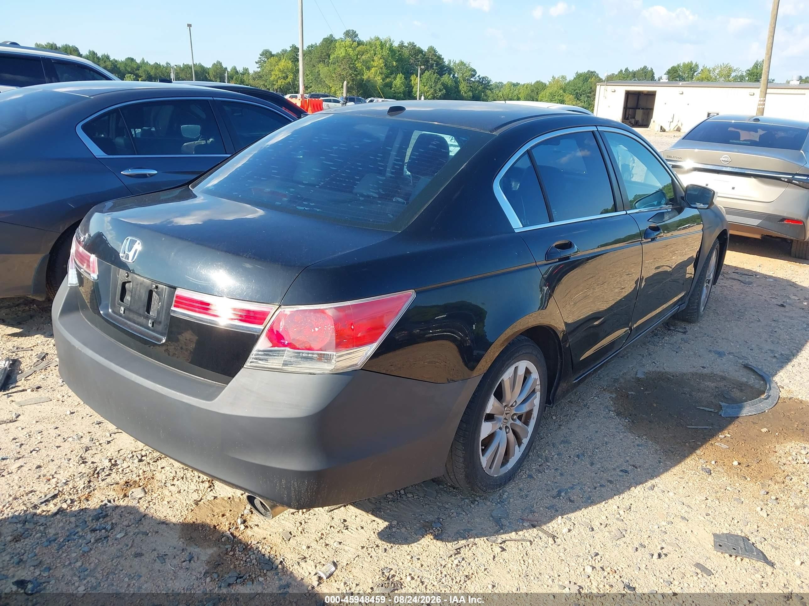 2011 Honda Accord 2.4 Ex-l Black vin: 1HGCP2F8XBA011670