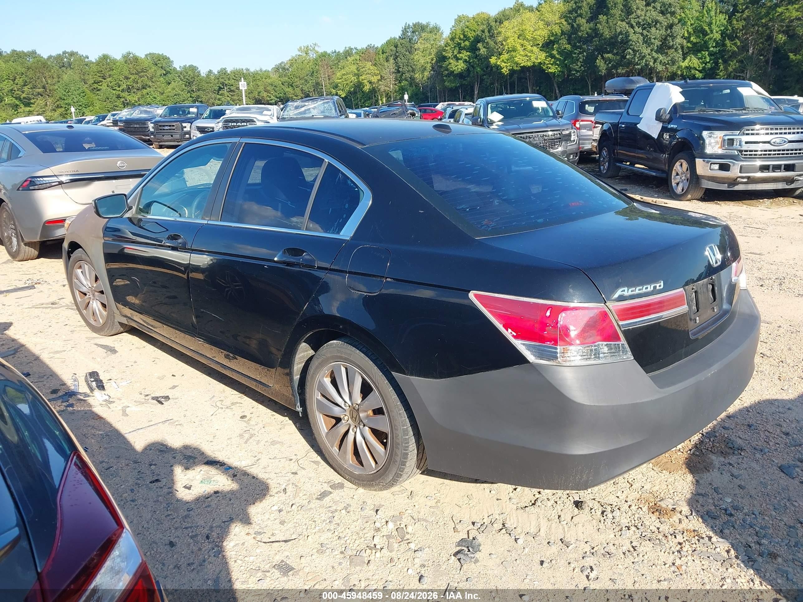 2011 Honda Accord 2.4 Ex-l Black vin: 1HGCP2F8XBA011670