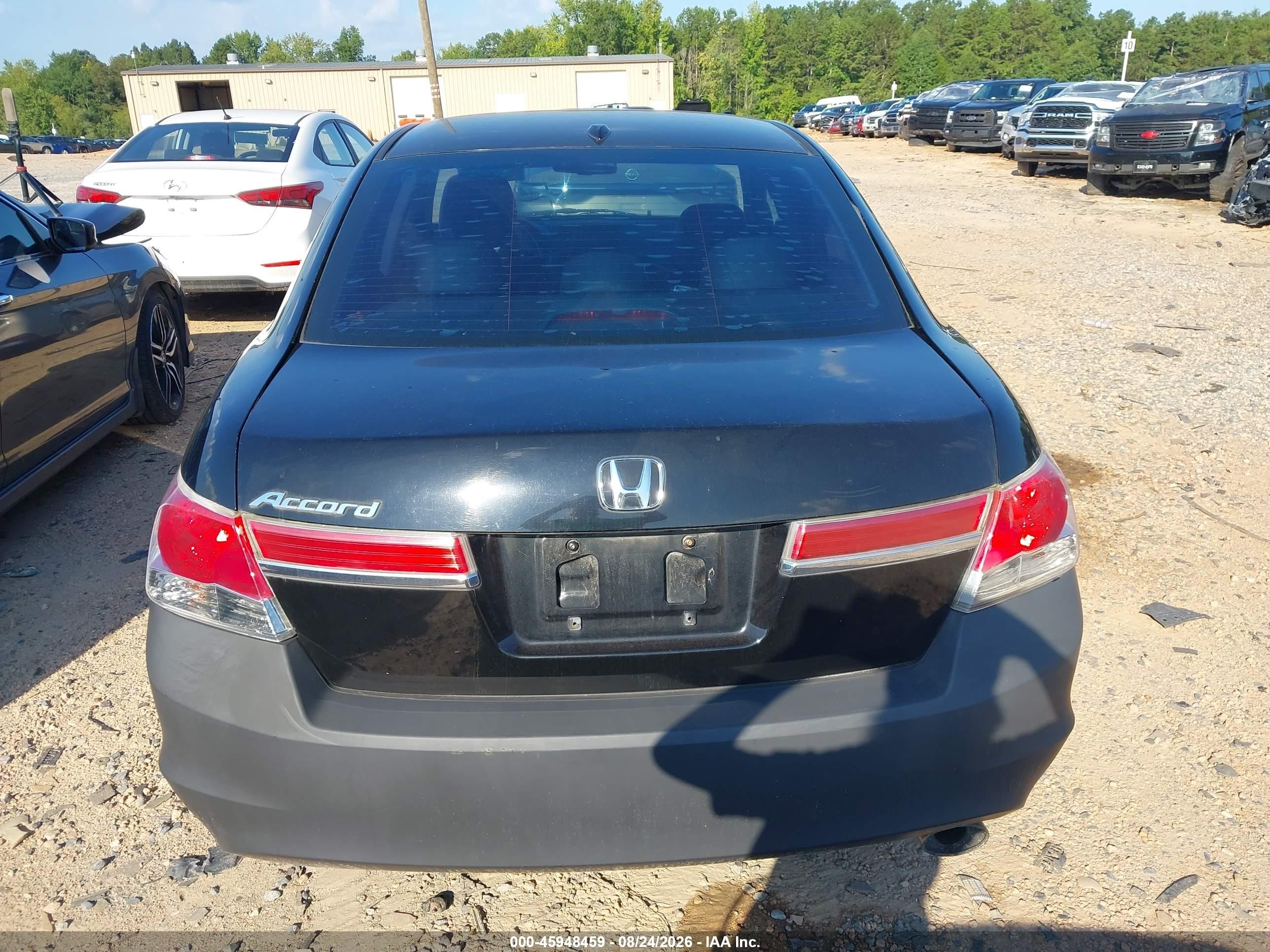 2011 Honda Accord 2.4 Ex-l Black vin: 1HGCP2F8XBA011670