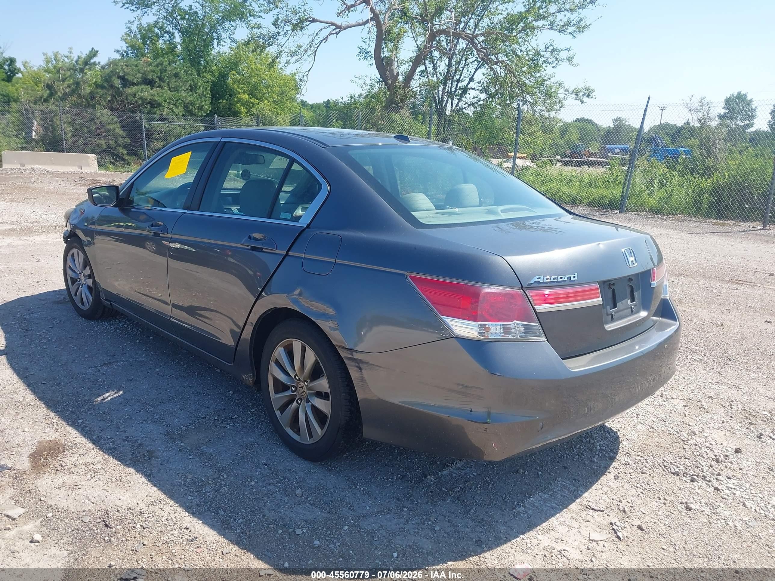 2011 Honda Accord 2.4 Ex-l Gray vin: 1HGCP2F8XBA013418