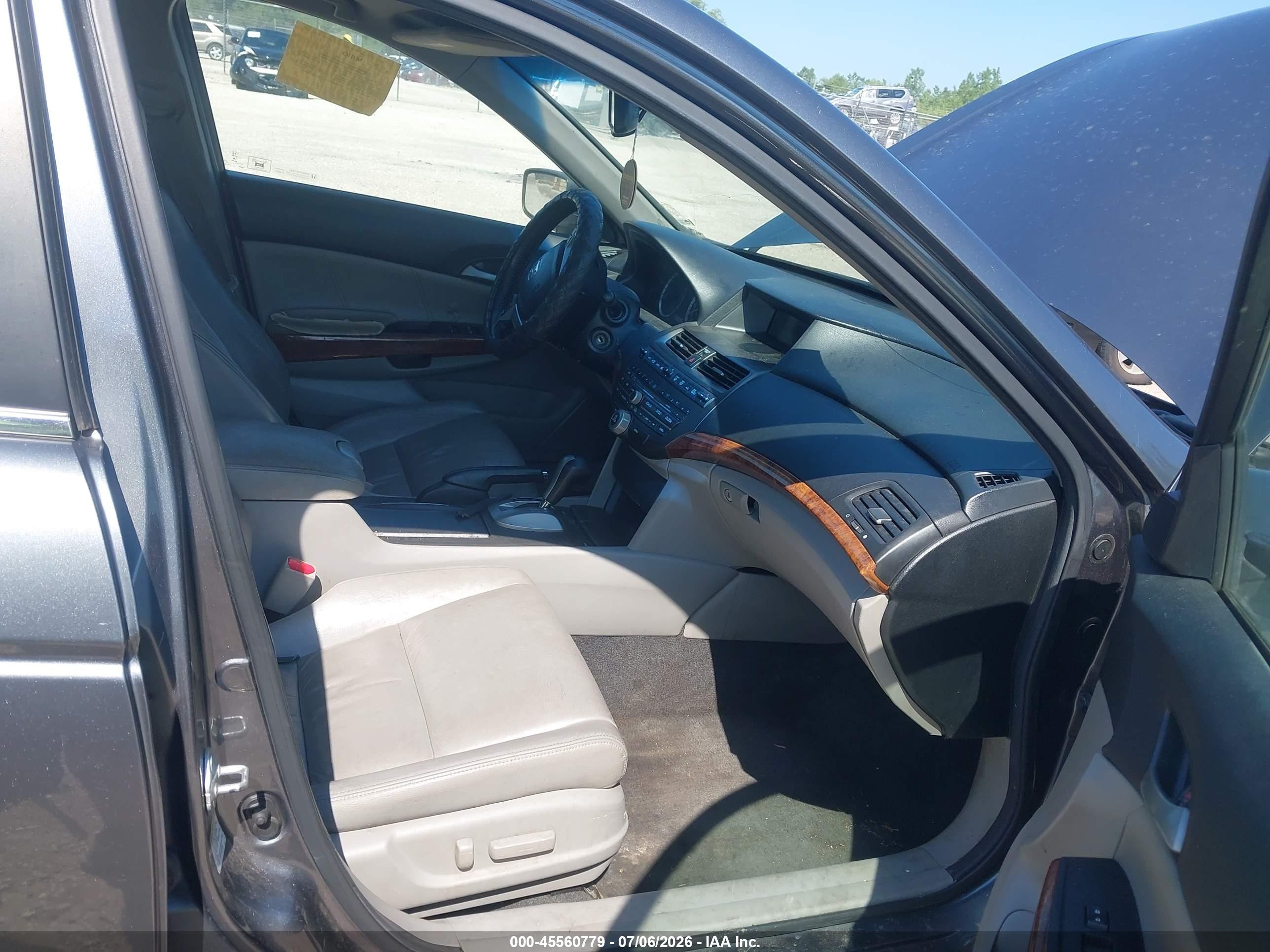 2011 Honda Accord 2.4 Ex-l Gray vin: 1HGCP2F8XBA013418