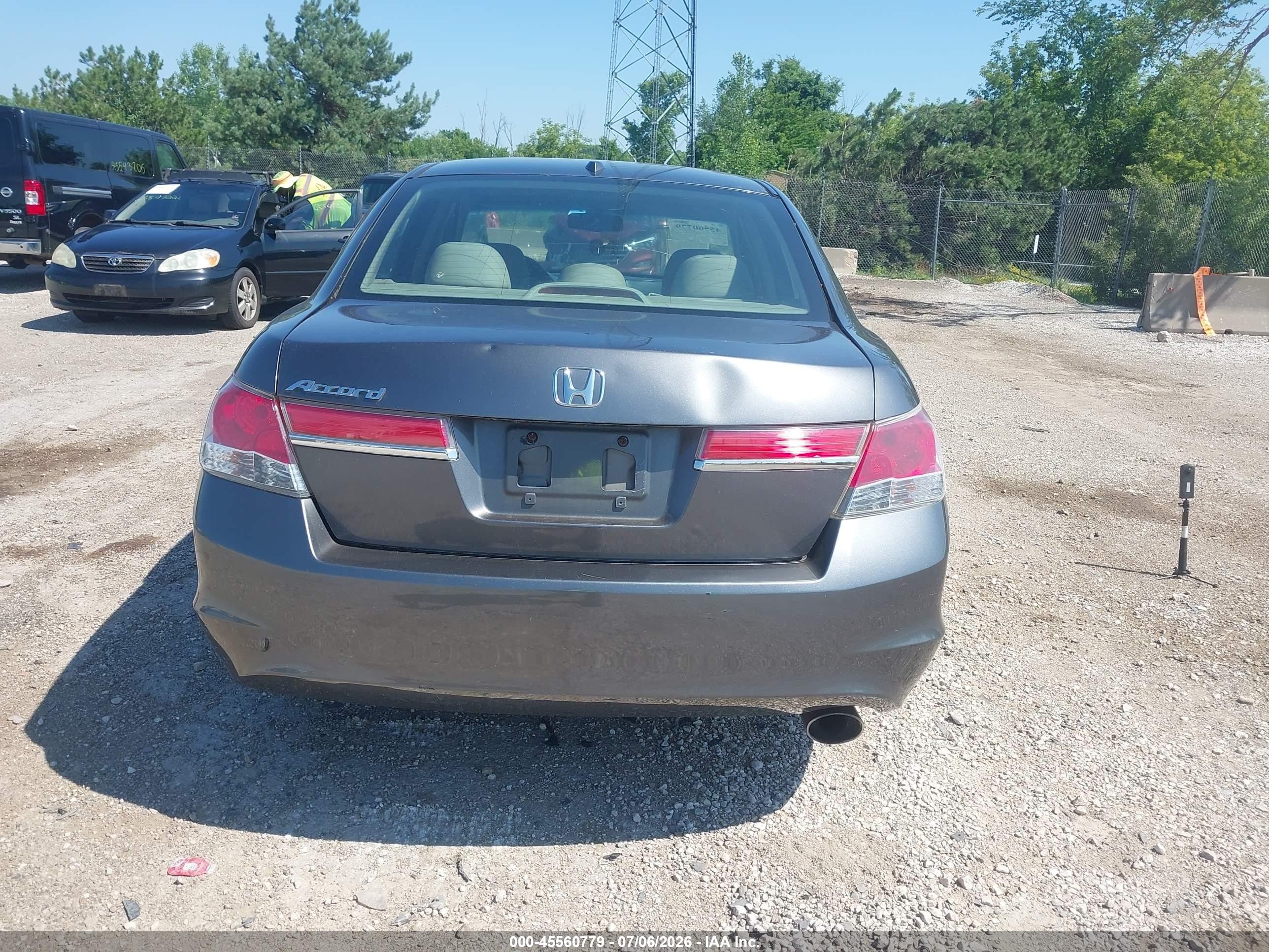 2011 Honda Accord 2.4 Ex-l Gray vin: 1HGCP2F8XBA013418