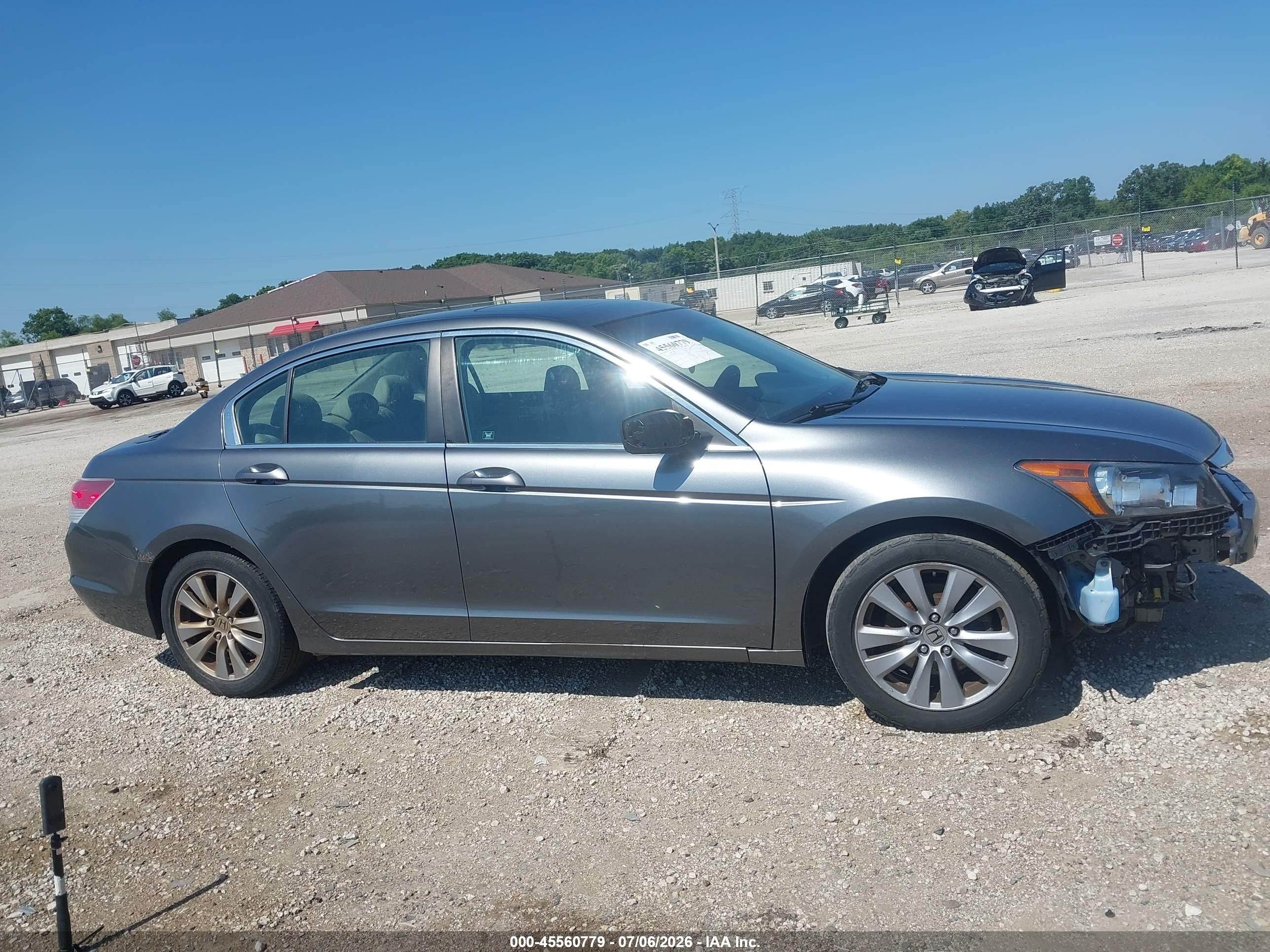 2011 Honda Accord 2.4 Ex-l Gray vin: 1HGCP2F8XBA013418