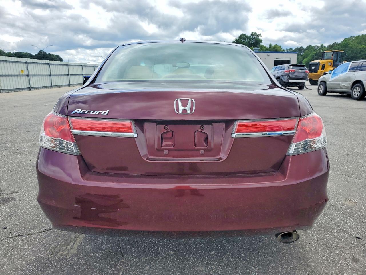 2011 Honda Accord Exl Burgundy vin: 1HGCP2F8XBA013726