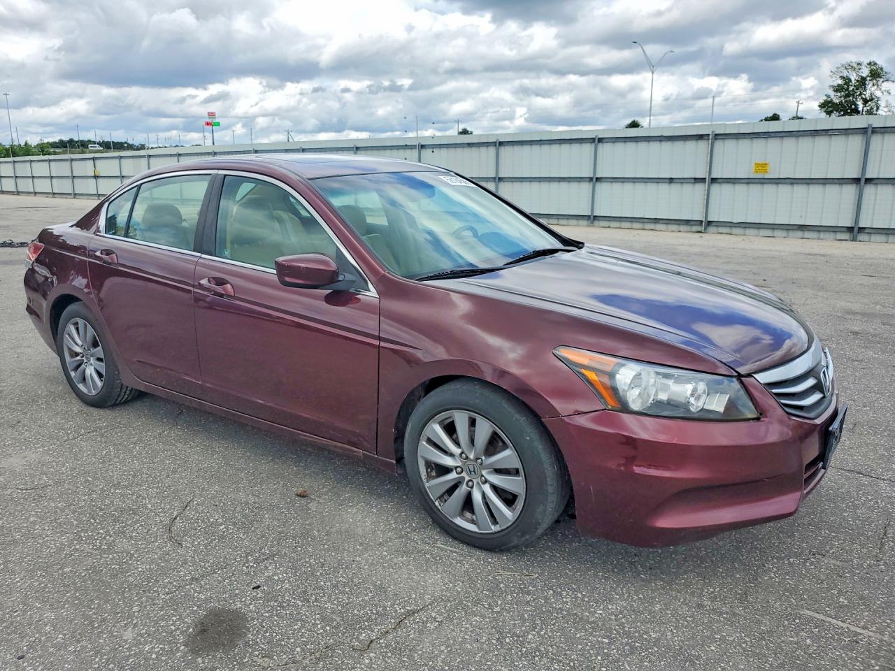 2011 Honda Accord Exl Burgundy vin: 1HGCP2F8XBA013726