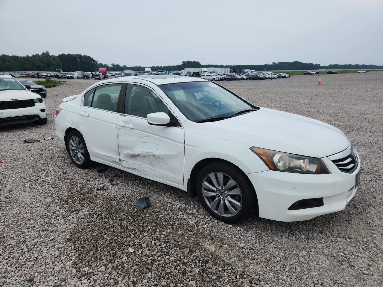 2011 Honda Accord Exl White vin: 1HGCP2F8XBA039159