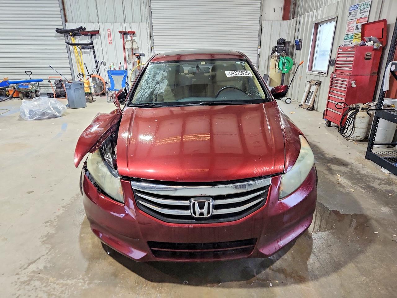 2011 Honda Accord Exl Burgundy vin: 1HGCP2F8XBA068094