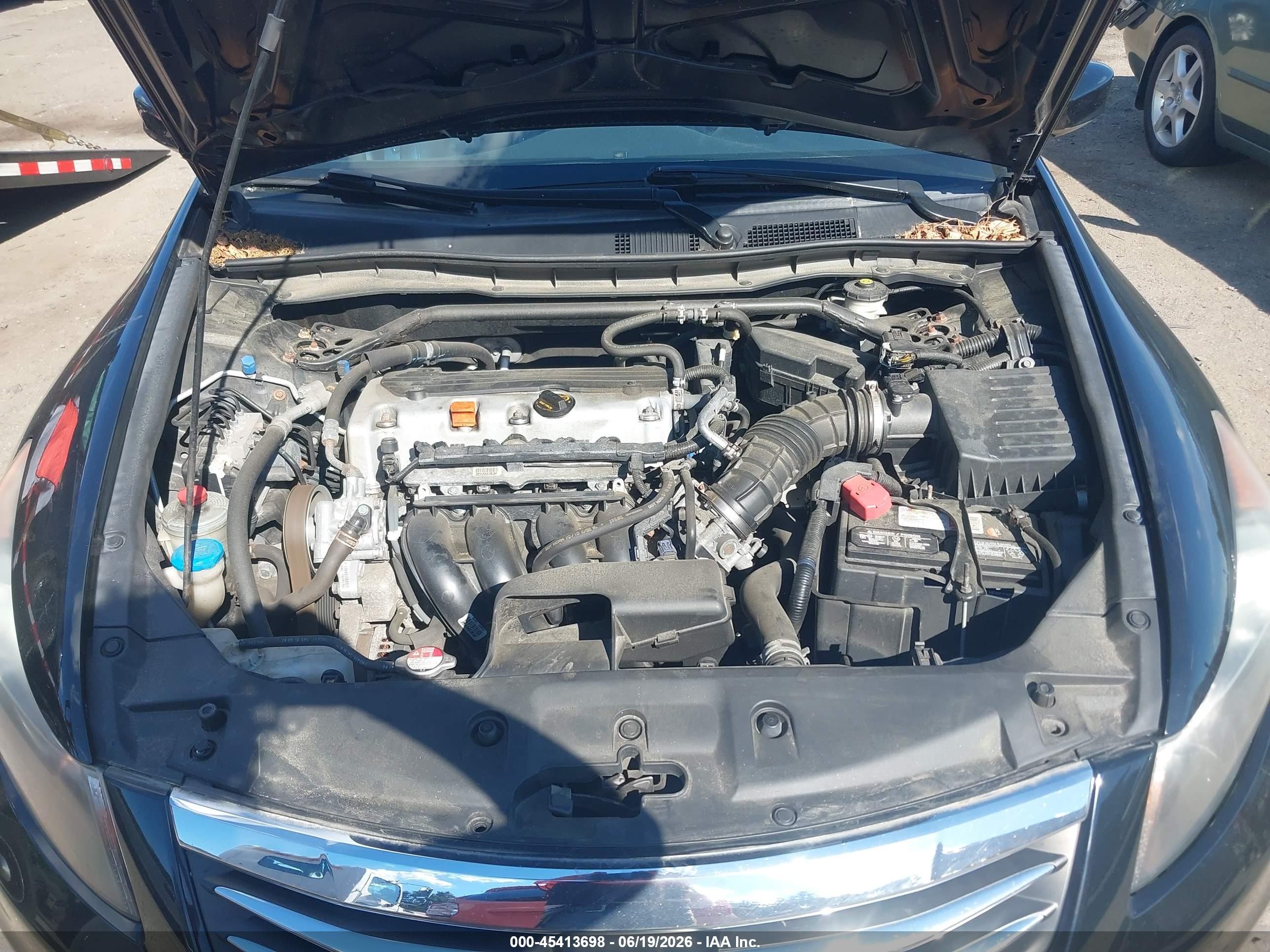 2011 Honda Accord 2.4 Ex-l Black vin: 1HGCP2F8XBA080343