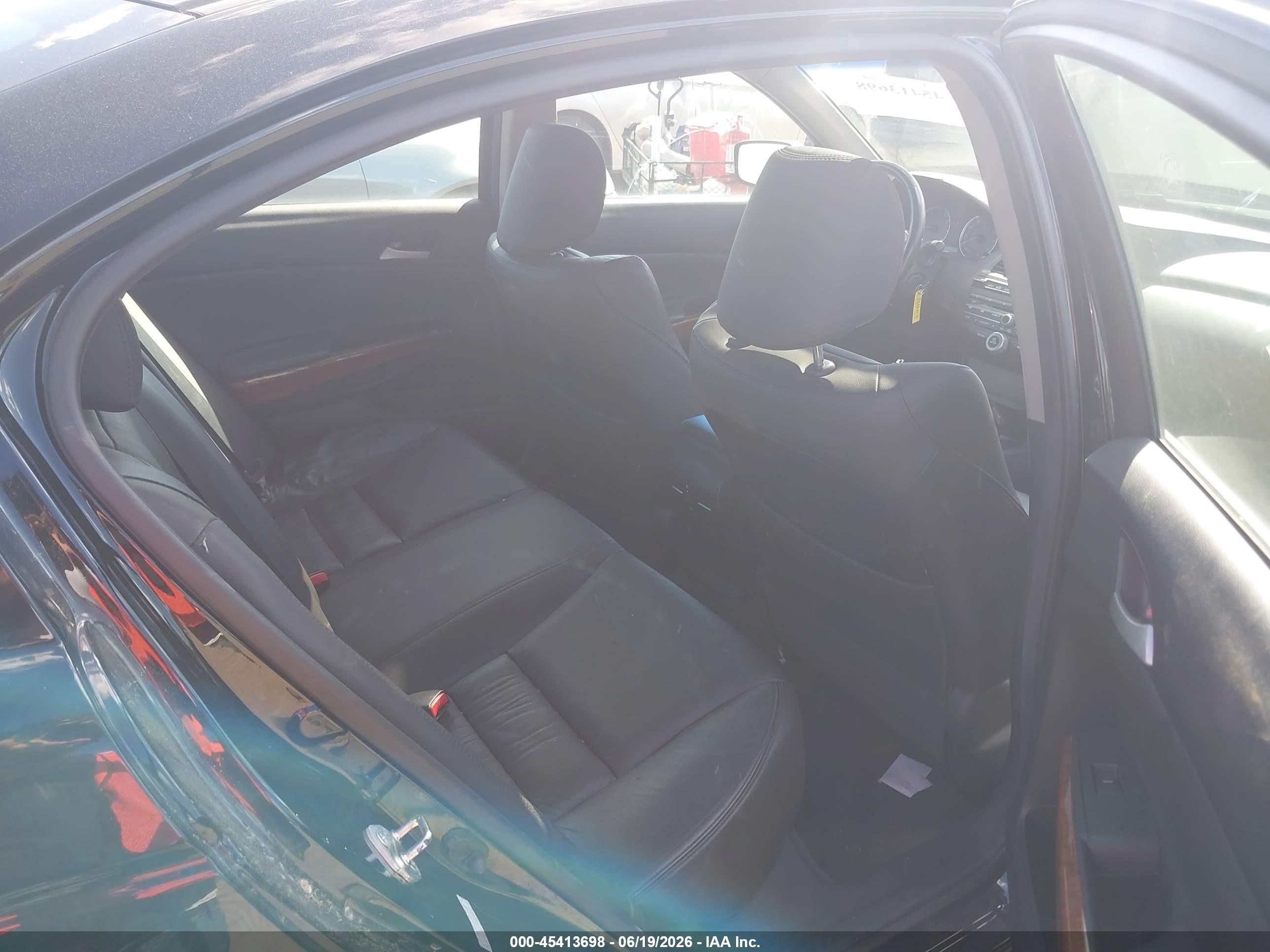 2011 Honda Accord 2.4 Ex-l Black vin: 1HGCP2F8XBA080343