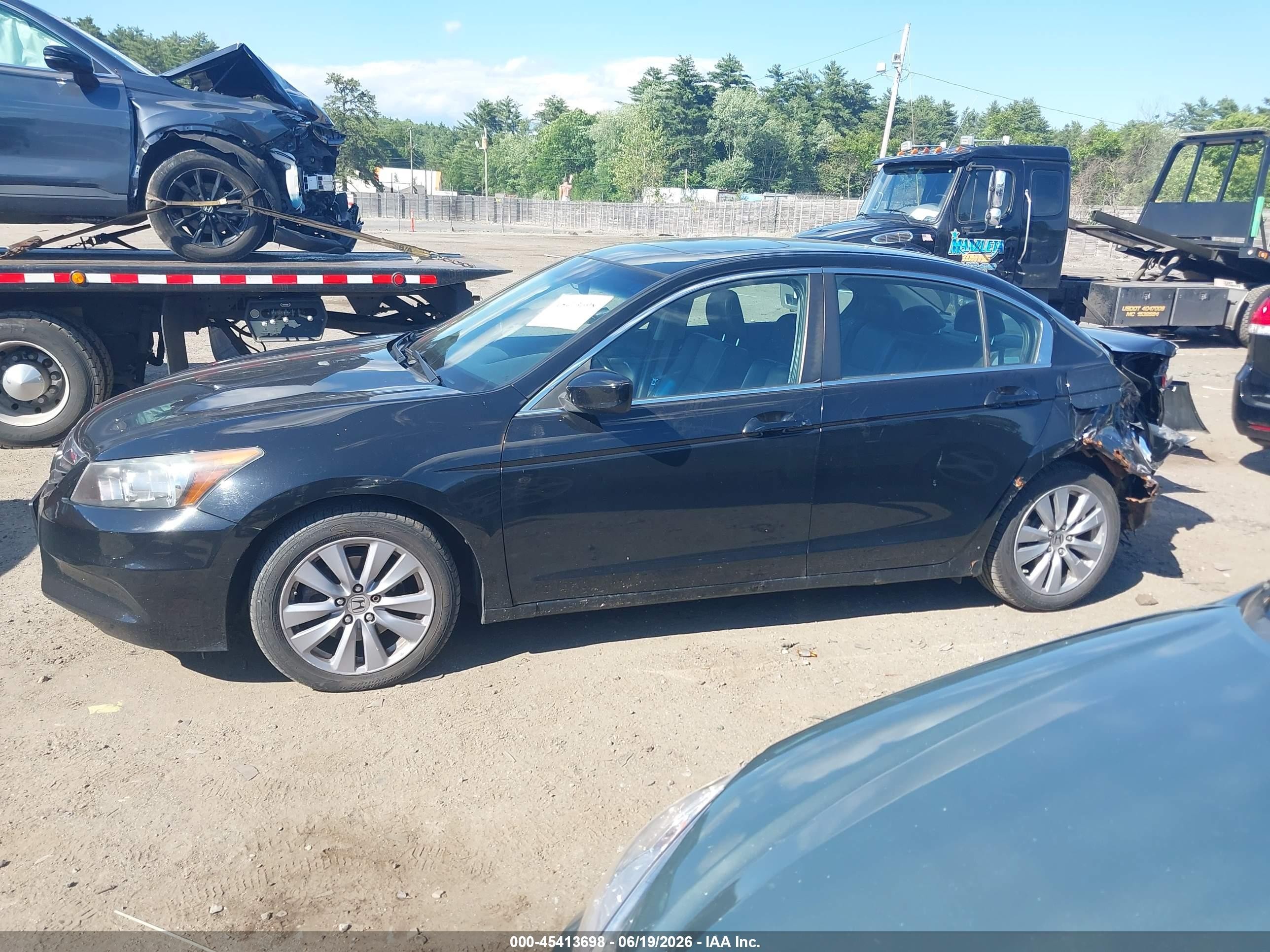 2011 Honda Accord 2.4 Ex-l Black vin: 1HGCP2F8XBA080343