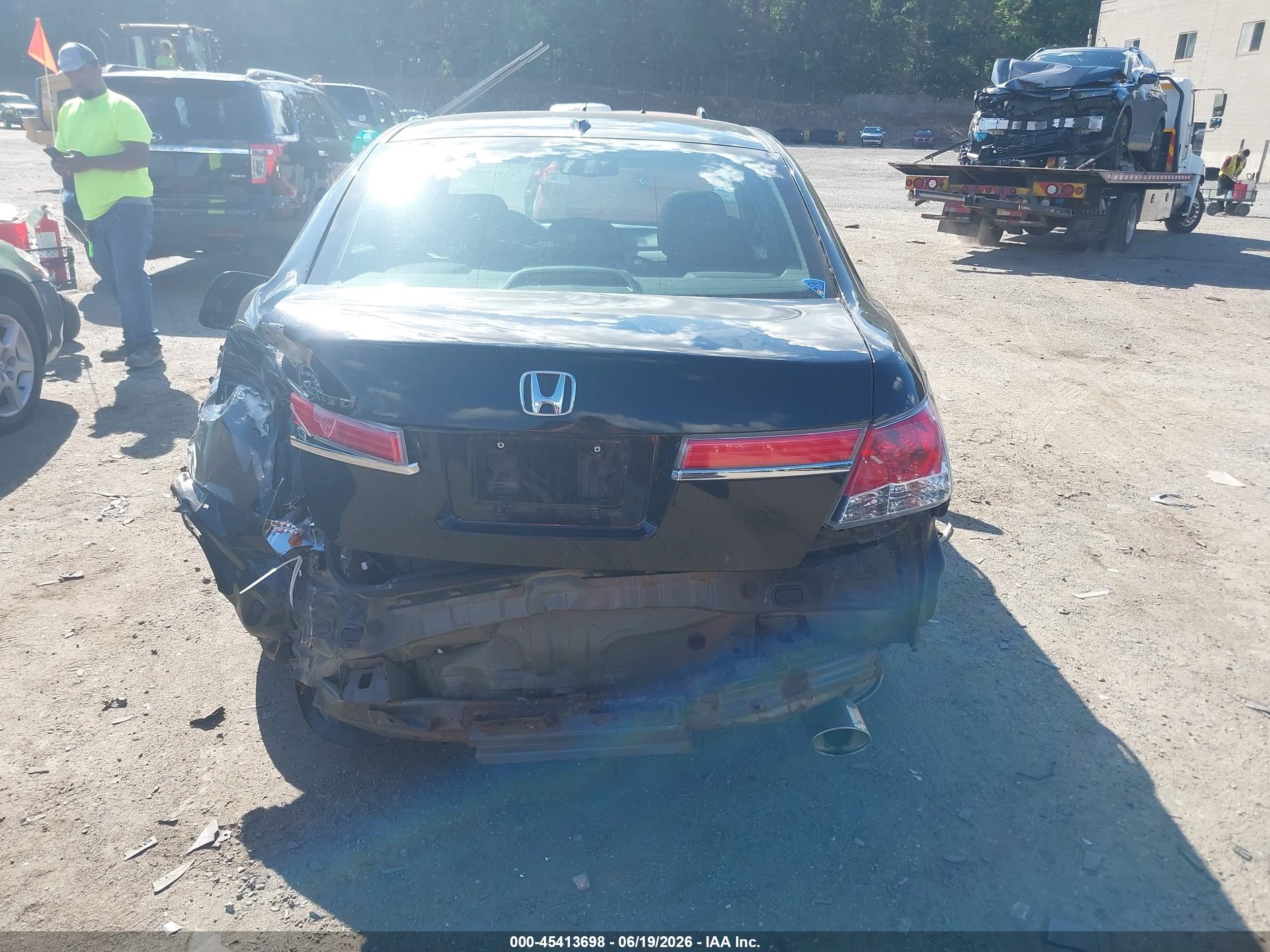 2011 Honda Accord 2.4 Ex-l Black vin: 1HGCP2F8XBA080343