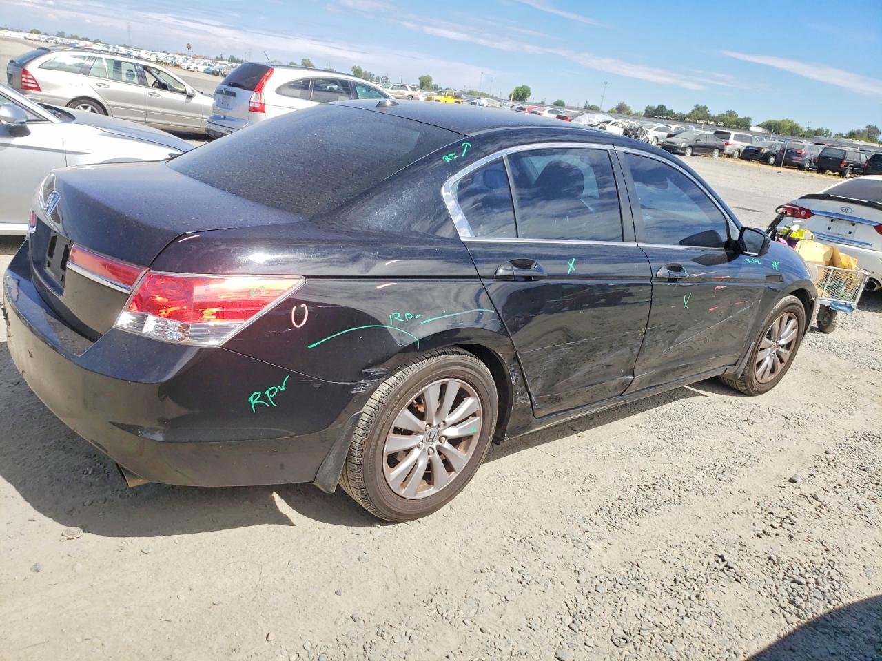2011 Honda Accord Exl Black vin: 1HGCP2F8XBA096896