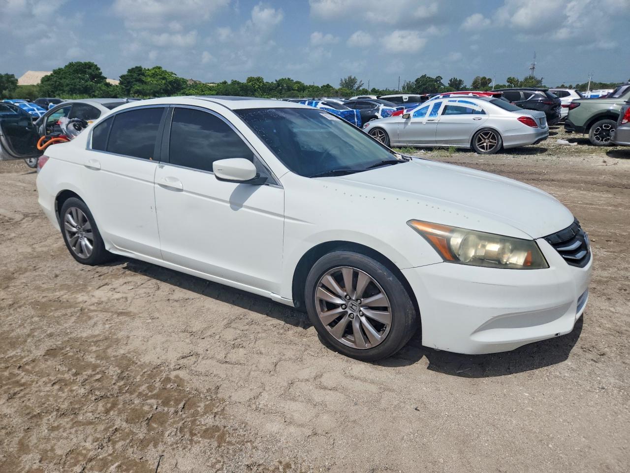 2011 Honda Accord Exl White vin: 1HGCP2F8XBA101269