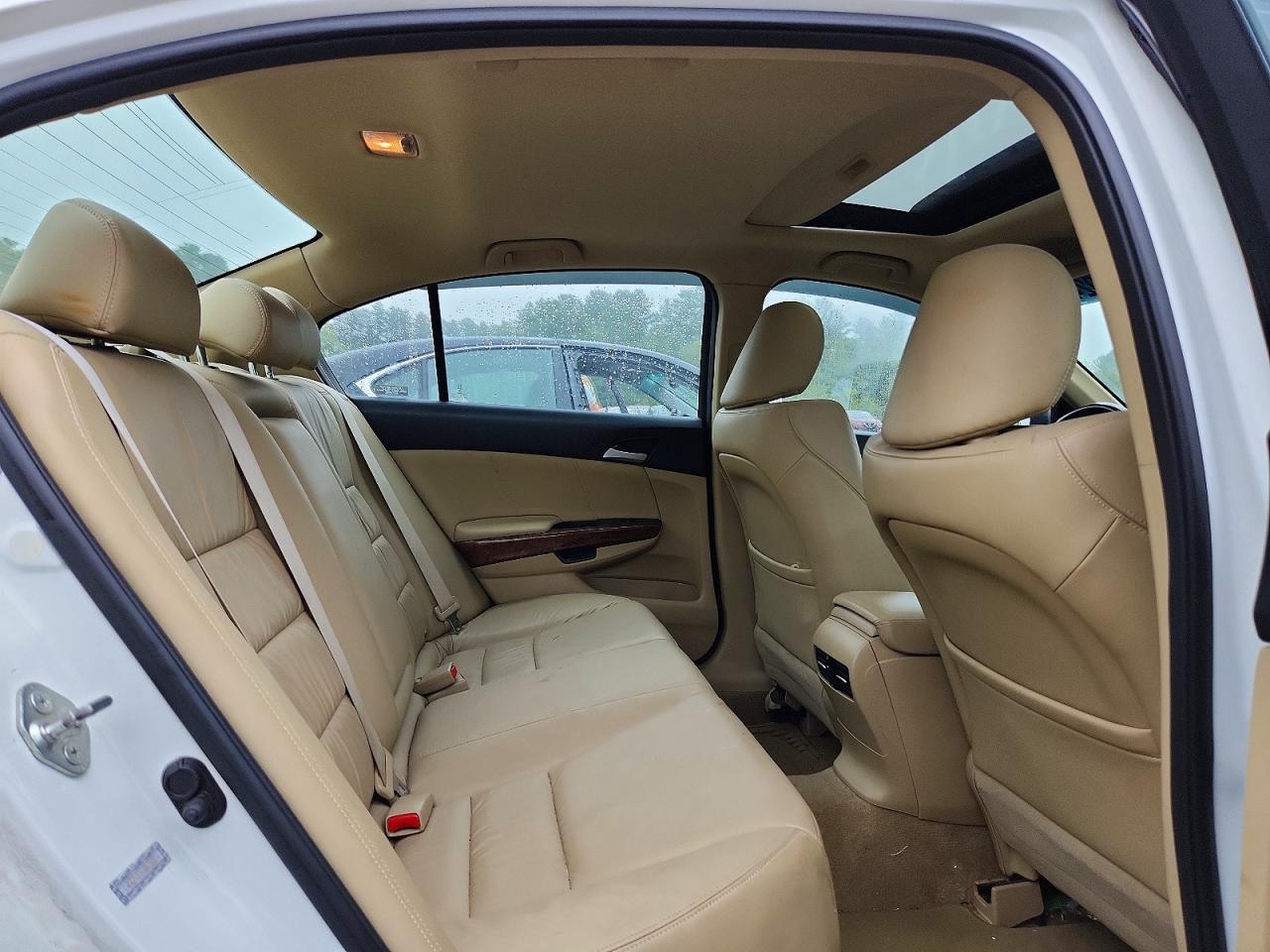 2011 Honda Accord Exl White vin: 1HGCP2F8XBA152870