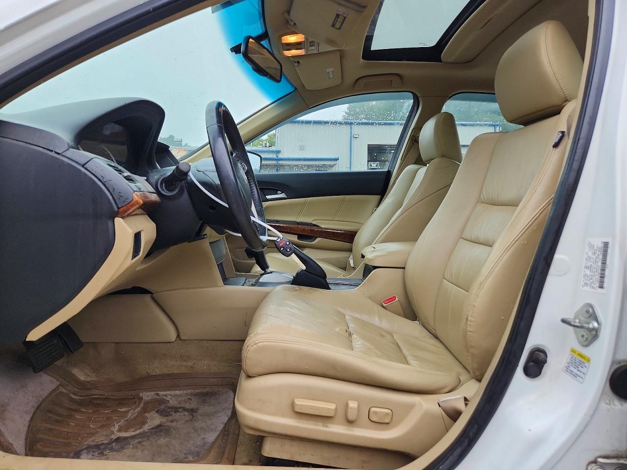 2011 Honda Accord Exl White vin: 1HGCP2F8XBA152870