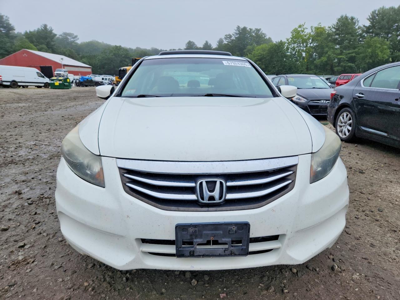 2011 Honda Accord Exl White vin: 1HGCP2F8XBA152870