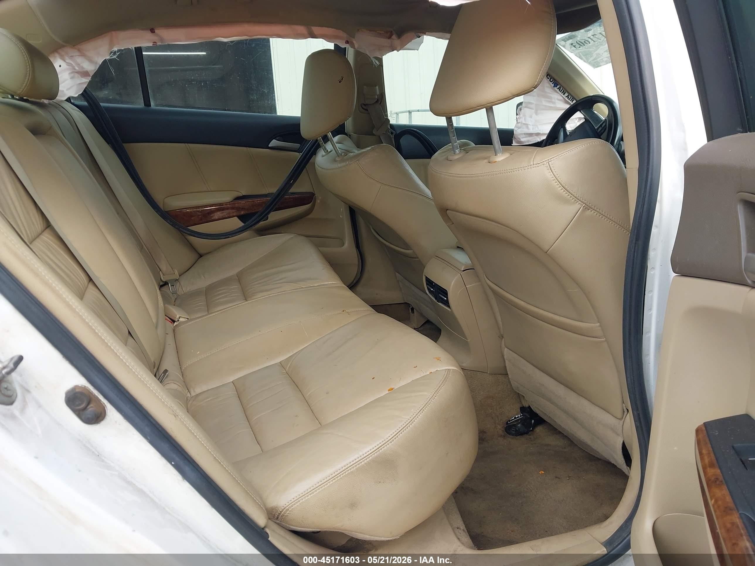 2012 Honda Accord 2.4 Ex-l White vin: 1HGCP2F8XCA038756