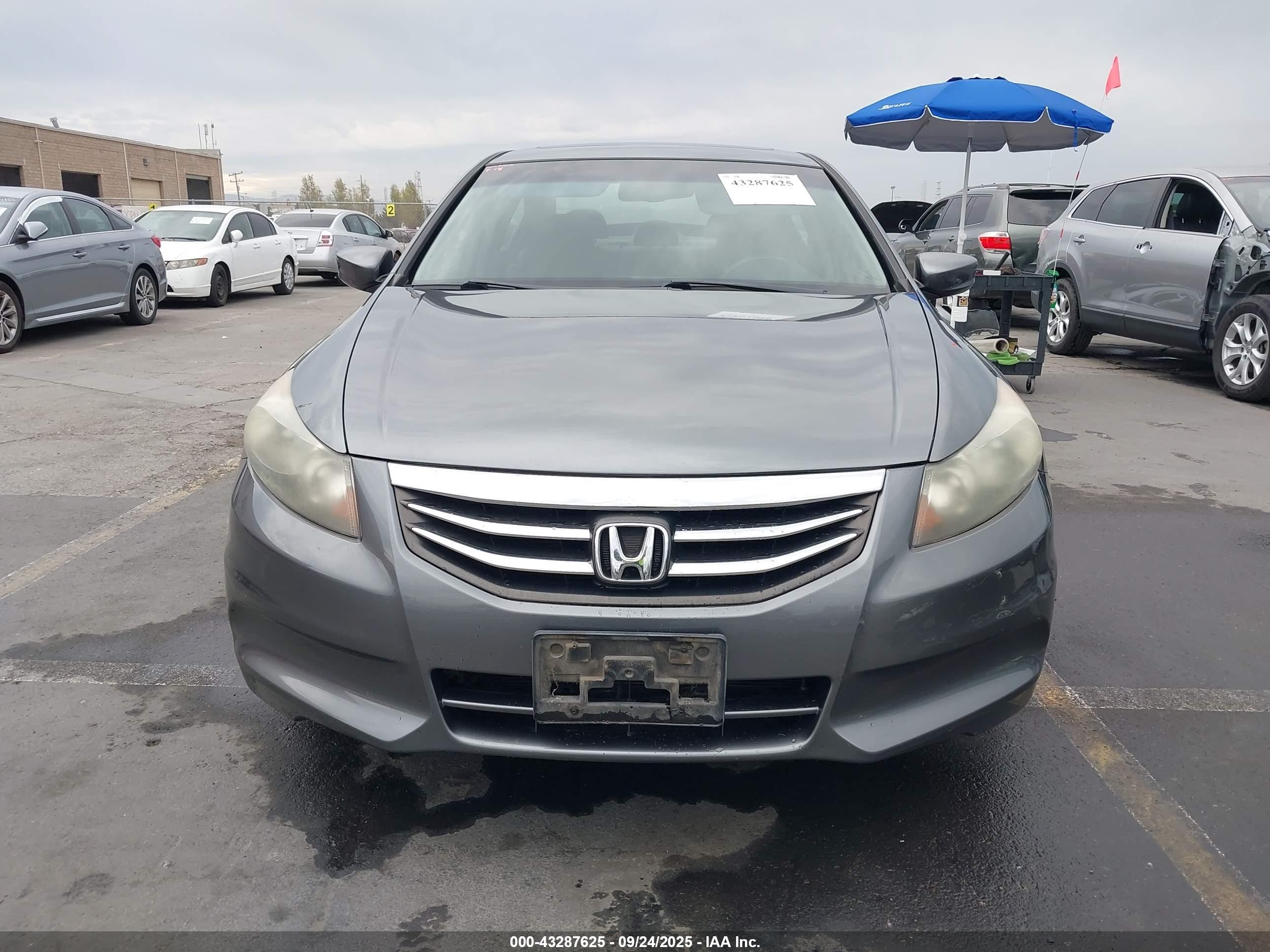 2012 Honda Accord Sdn 2.4 Ex-l/ex-l Gray vin: 1HGCP2F8XCA039387