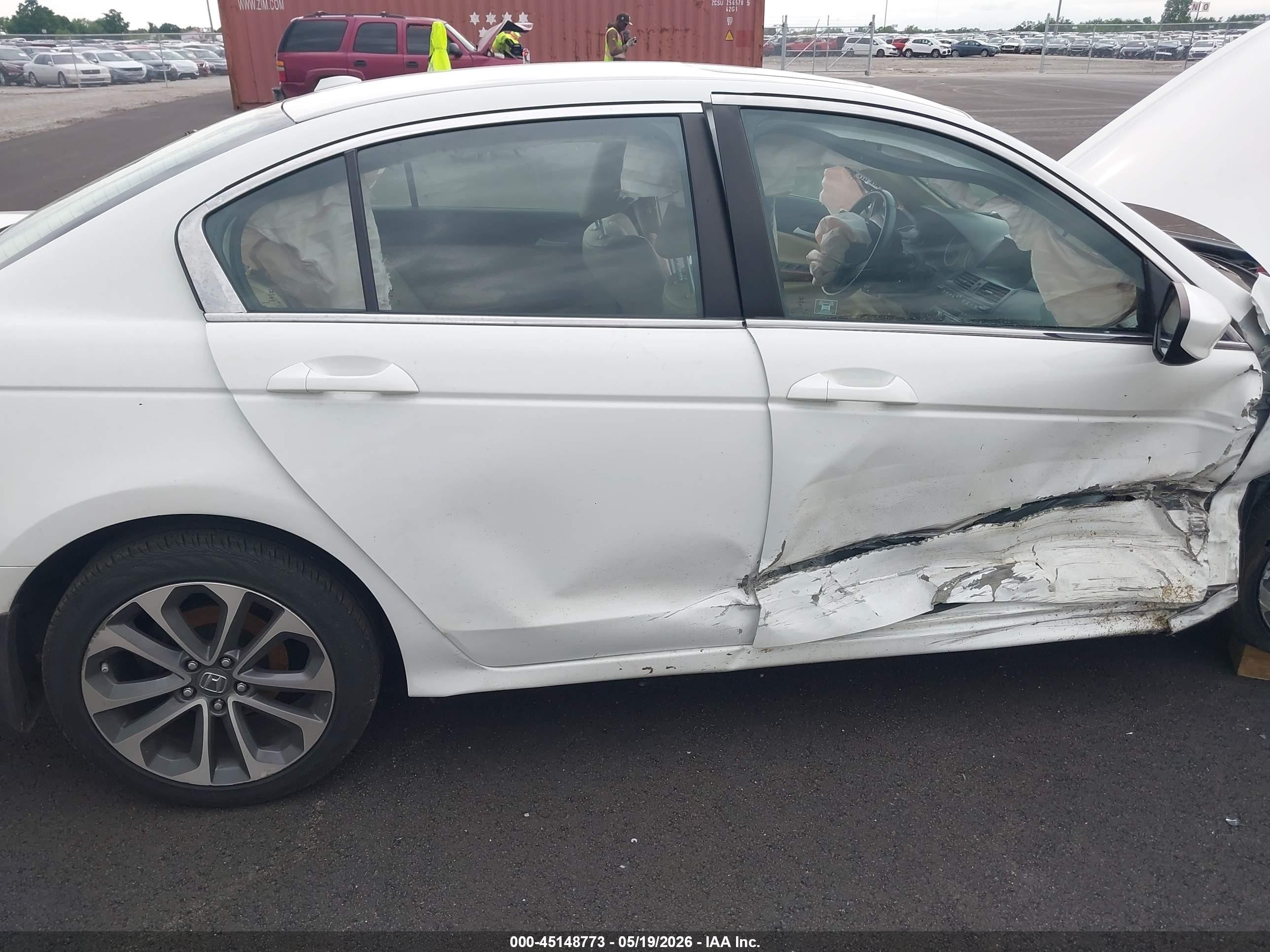 2012 Honda Accord 2.4 Ex-l Белый vin: 1HGCP2F8XCA046016