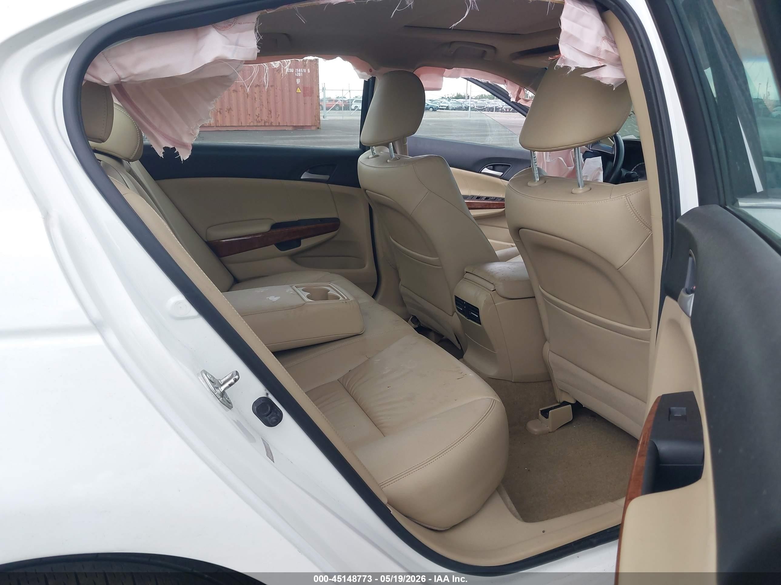 2012 Honda Accord 2.4 Ex-l Белый vin: 1HGCP2F8XCA046016